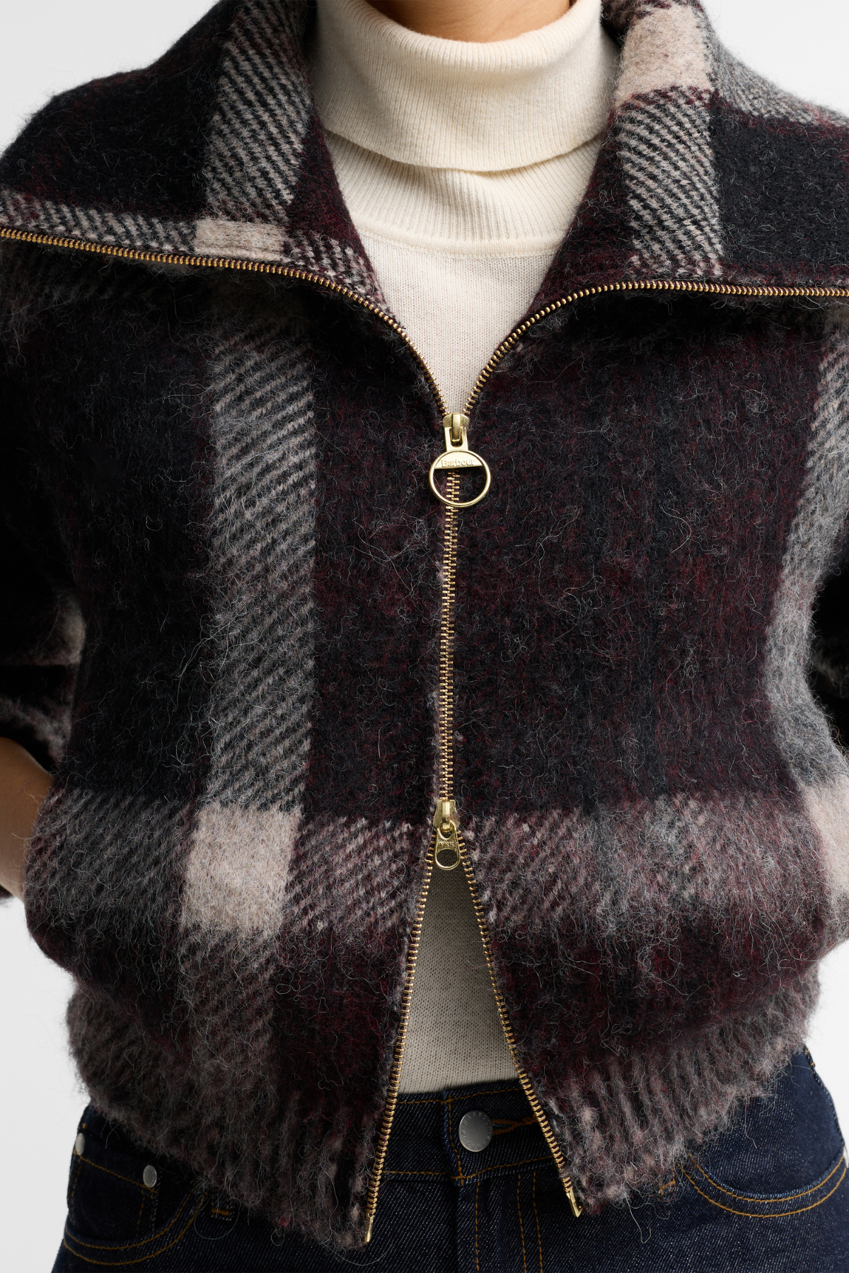 Barbour Carville Knitted Zip Hırka MI11 Multi