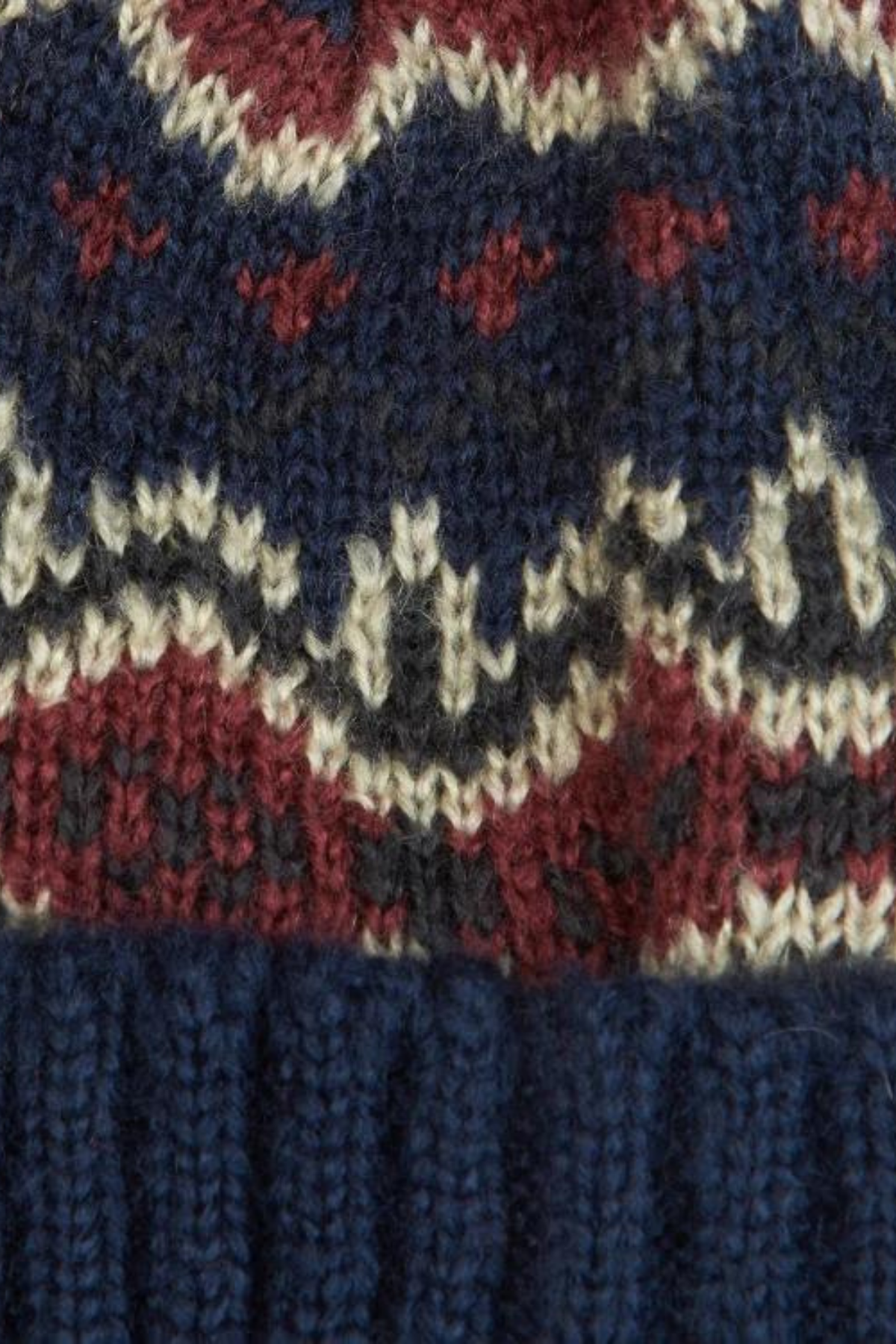 Barbour Case Fair Isle Bere NY91 Navy