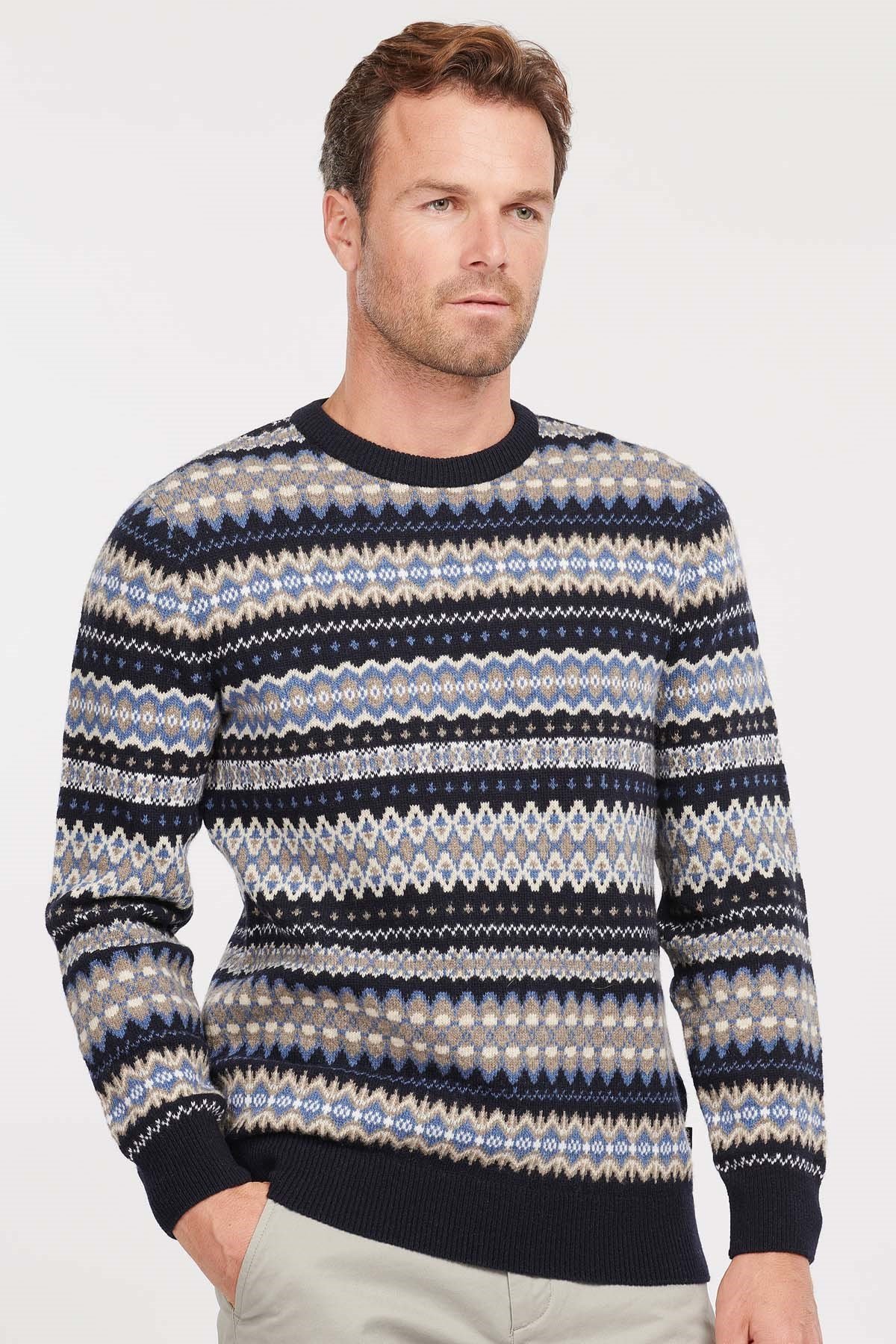 Barbour Case Fair Isle Kazak BL92 Midnight B