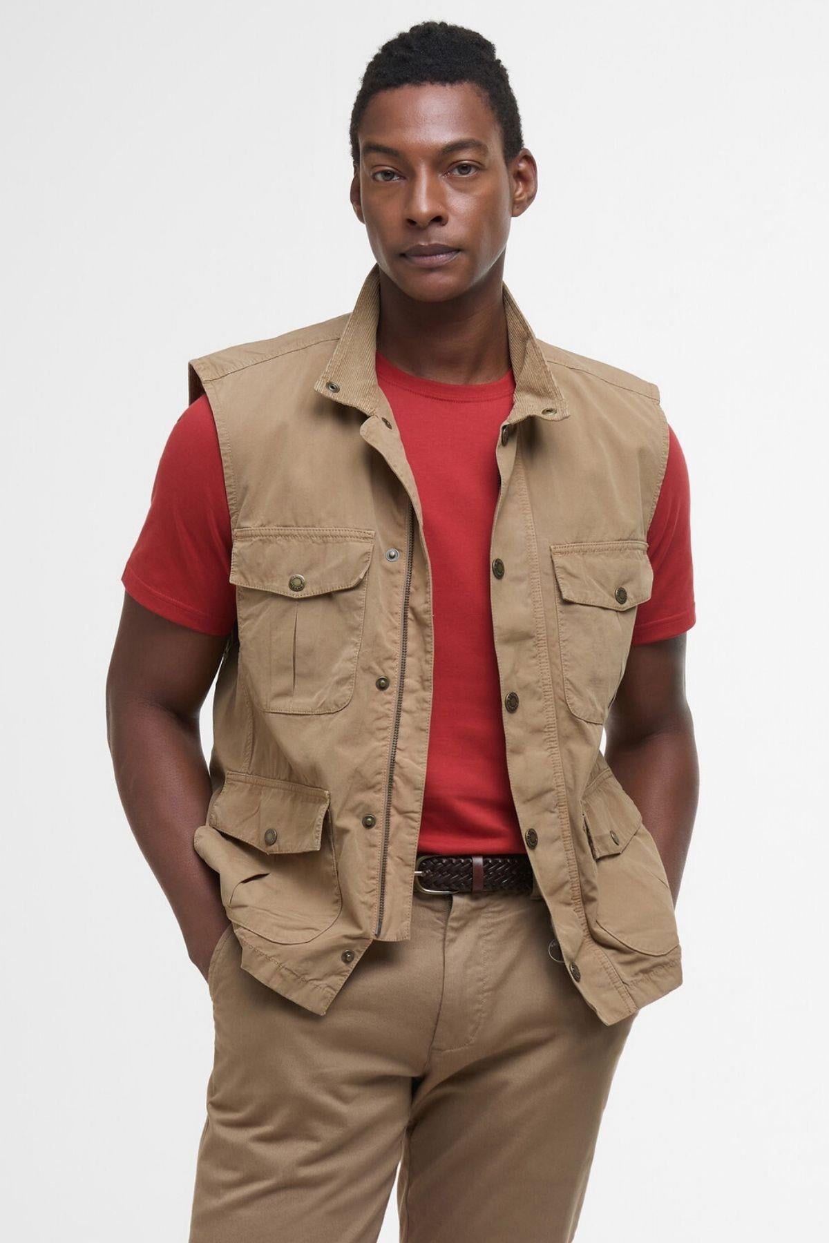 Barbour Casual Corbridge Yelek BE31 Stone