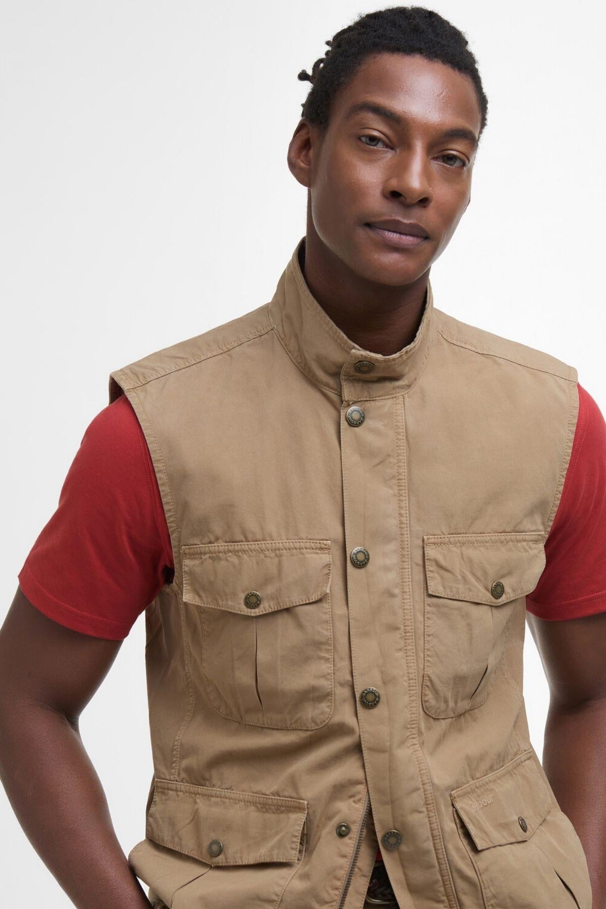 Barbour Casual Corbridge Yelek BE31 Stone