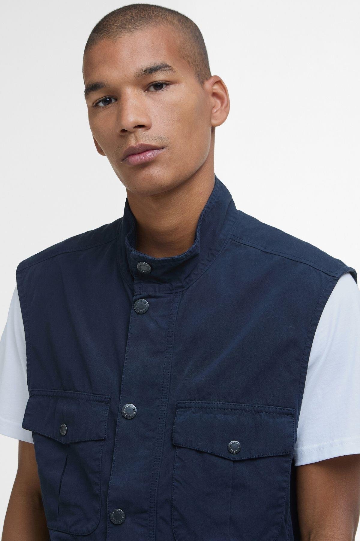 Barbour Casual Corbridge Yelek NY51 Navy