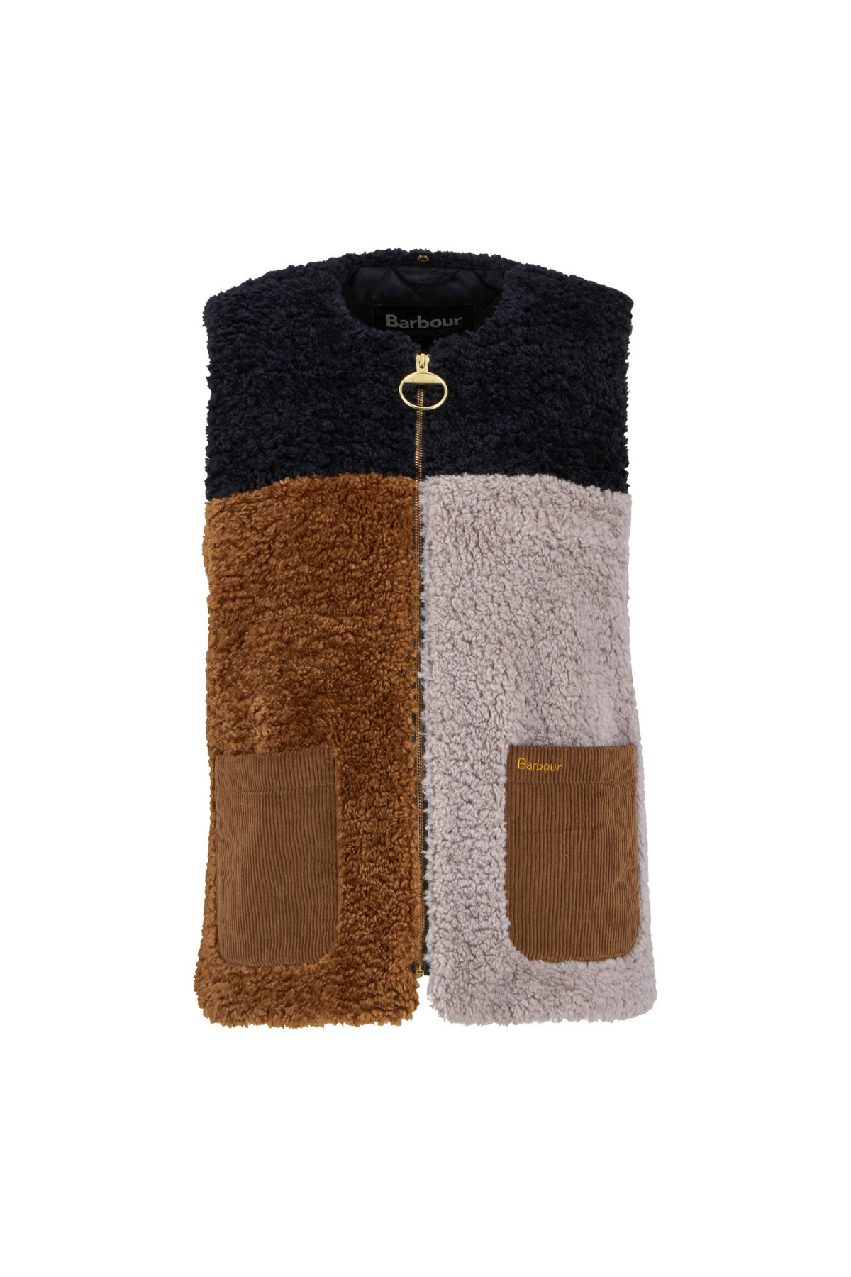 Barbour Cathy Polar Yelek ST31 Natural/Camel/Black