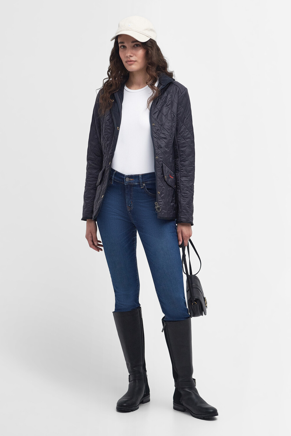Barbour Cavalry Polar Kapitone Ceket NY91 Navy