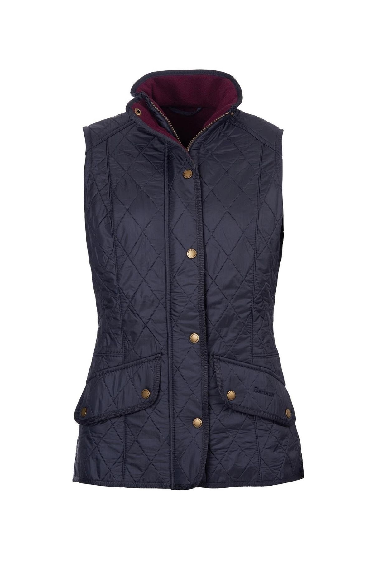 Barbour Cavalry Yelek NY71 Navy/Merlot