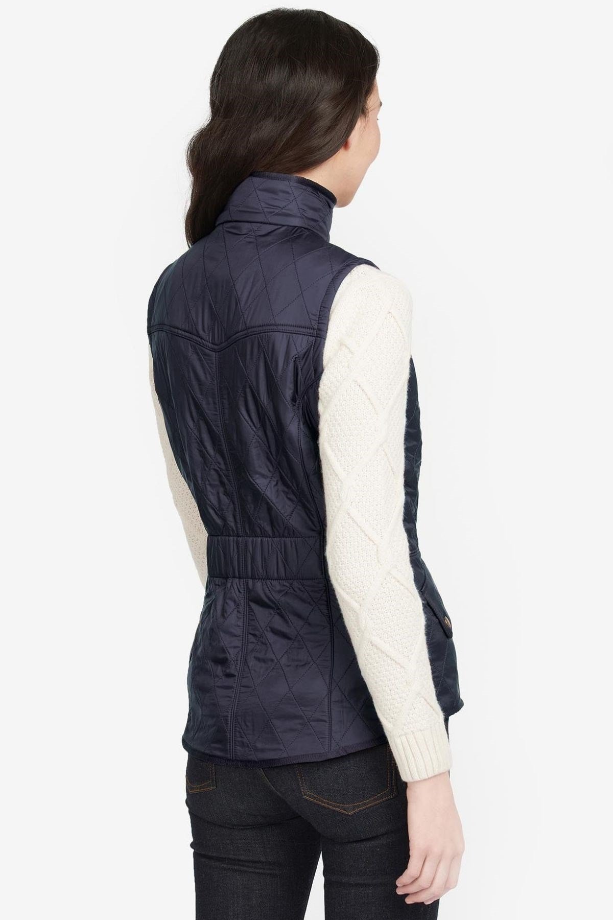 Barbour Cavalry Yelek NY71 Navy/Merlot