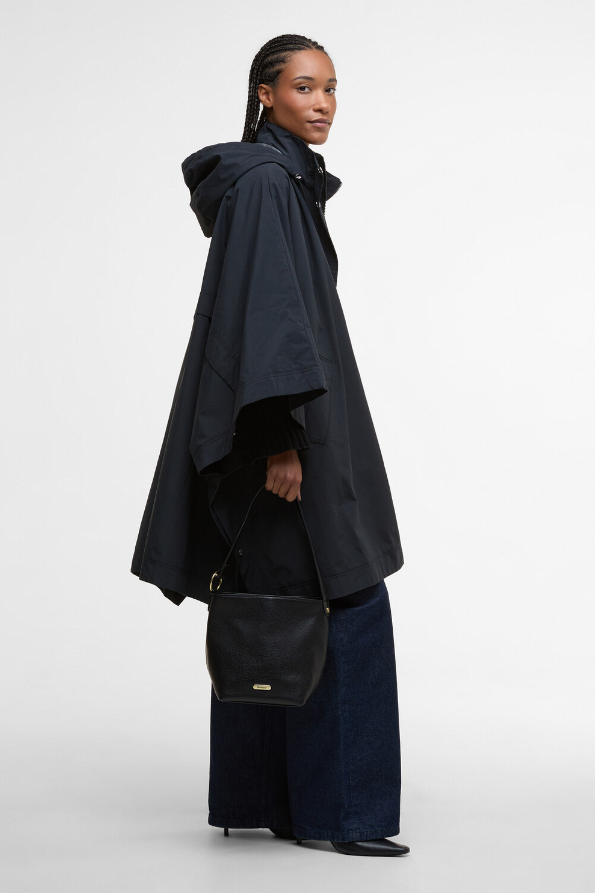 Barbour Cedar Deri Bucket Çanta BK11 Black