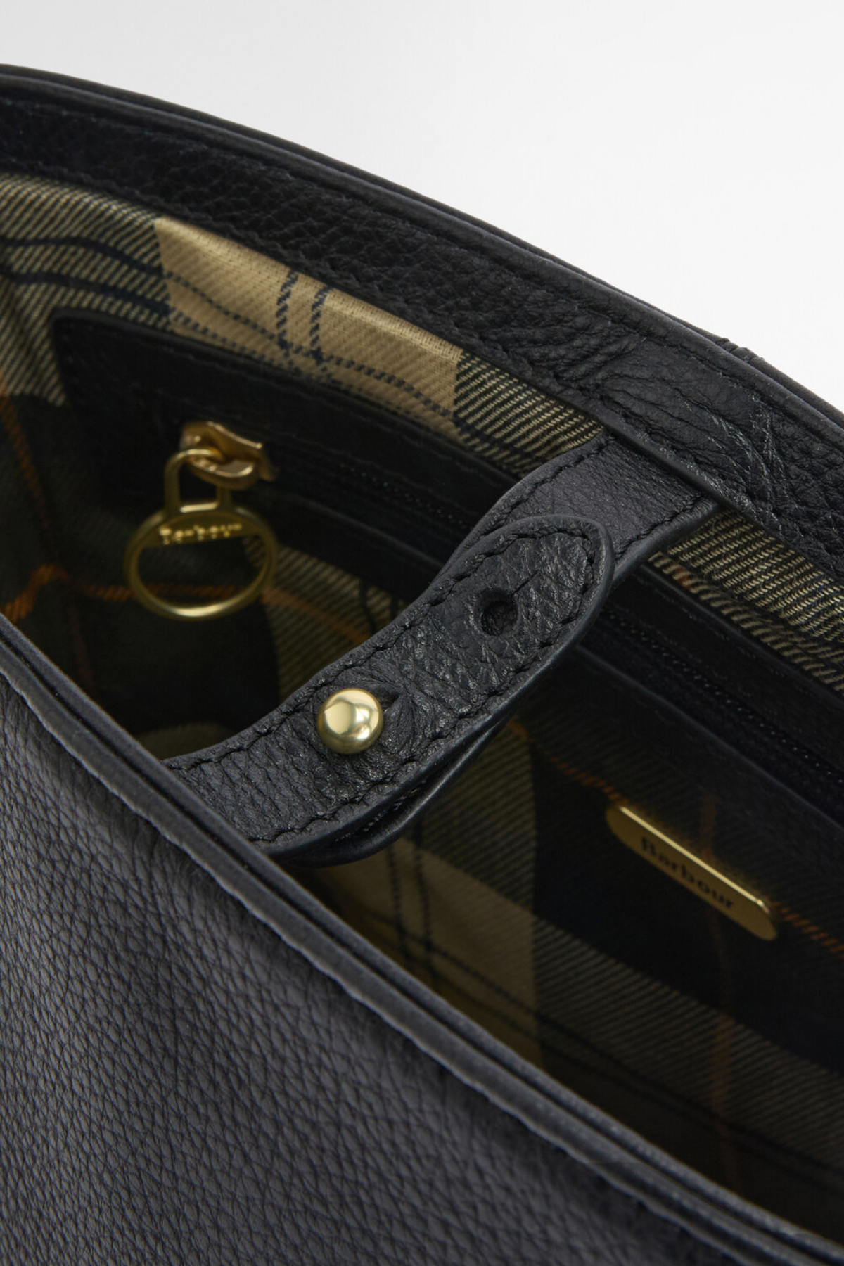 Barbour Cedar Deri Bucket Çanta BK11 Black