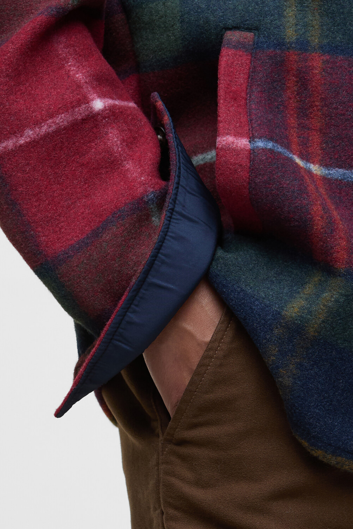 Barbour Chapter Tailored Check Gömlek TN69 Winterberry Tartan