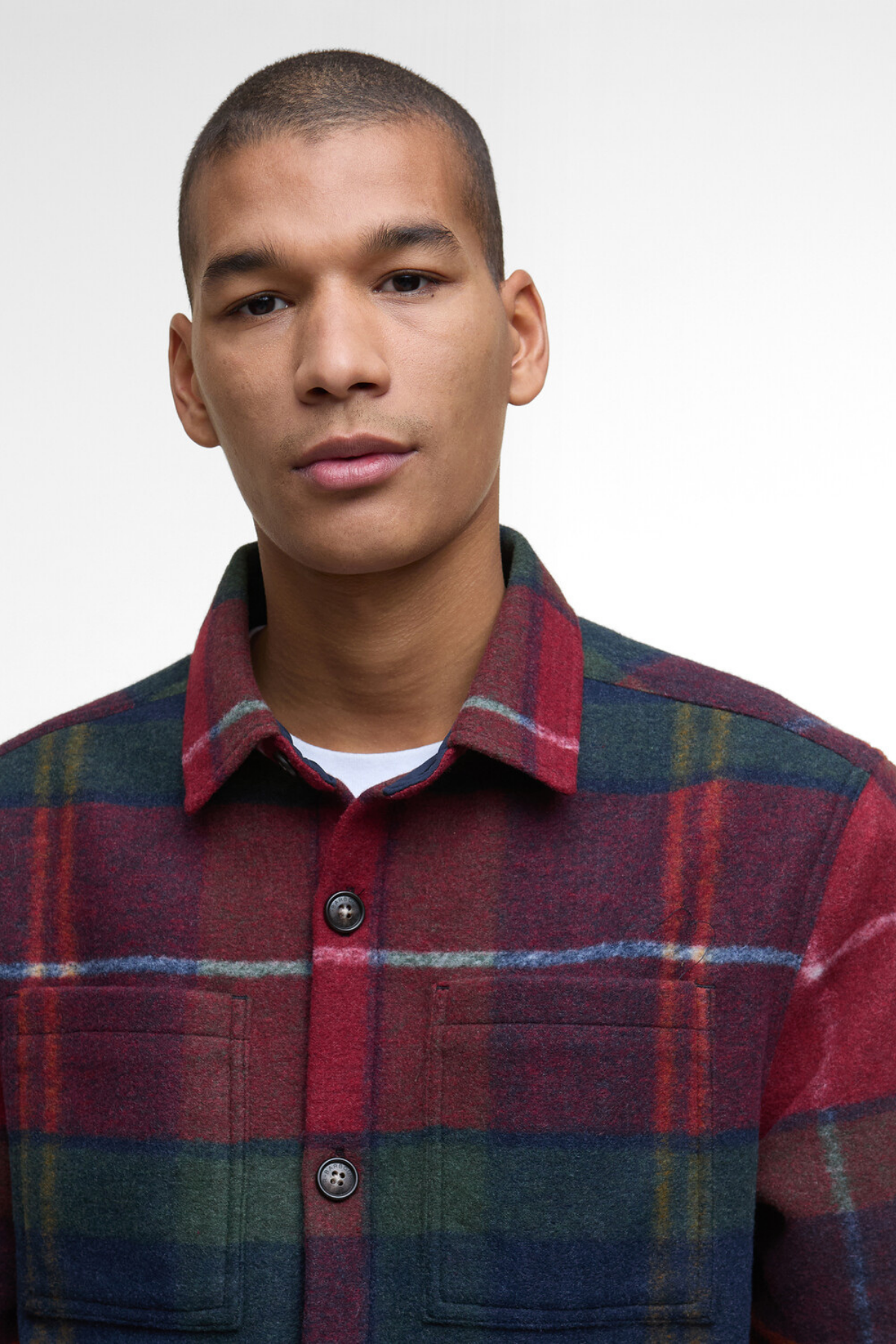 Barbour Chapter Tailored Check Gömlek TN69 Winterberry Tartan