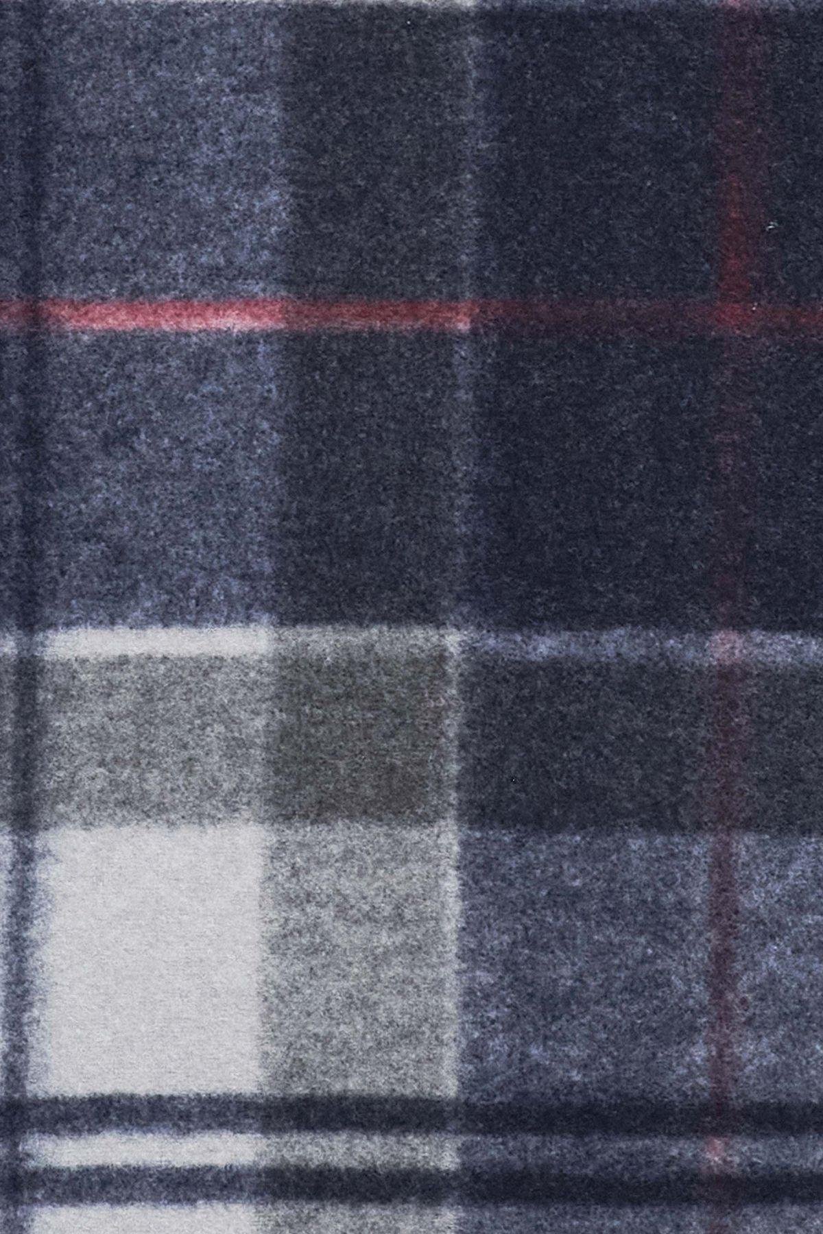 Barbour Chapter Tailored Check Gömlek TN27 Blue Granite