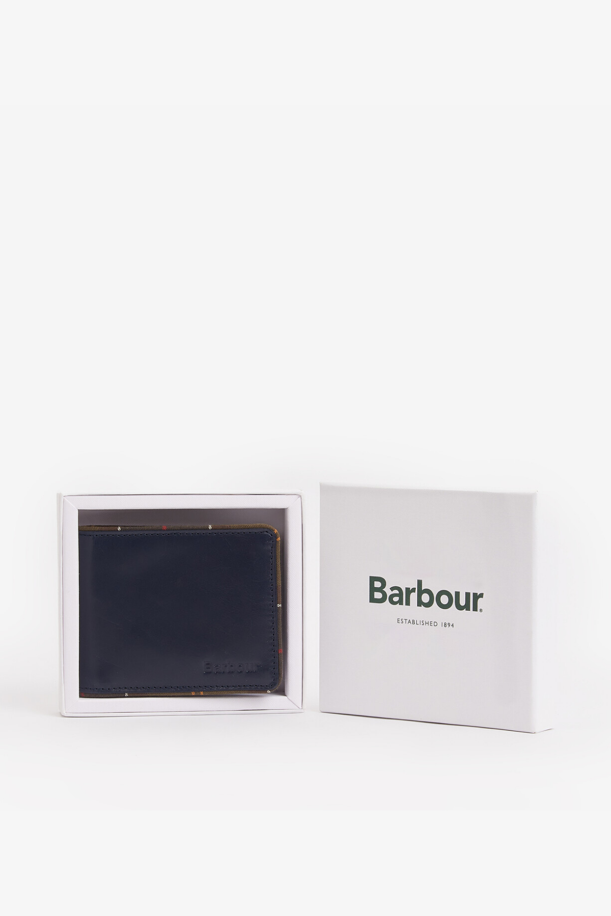 Barbour Chatton Leather Cüzdan NY91 Navy