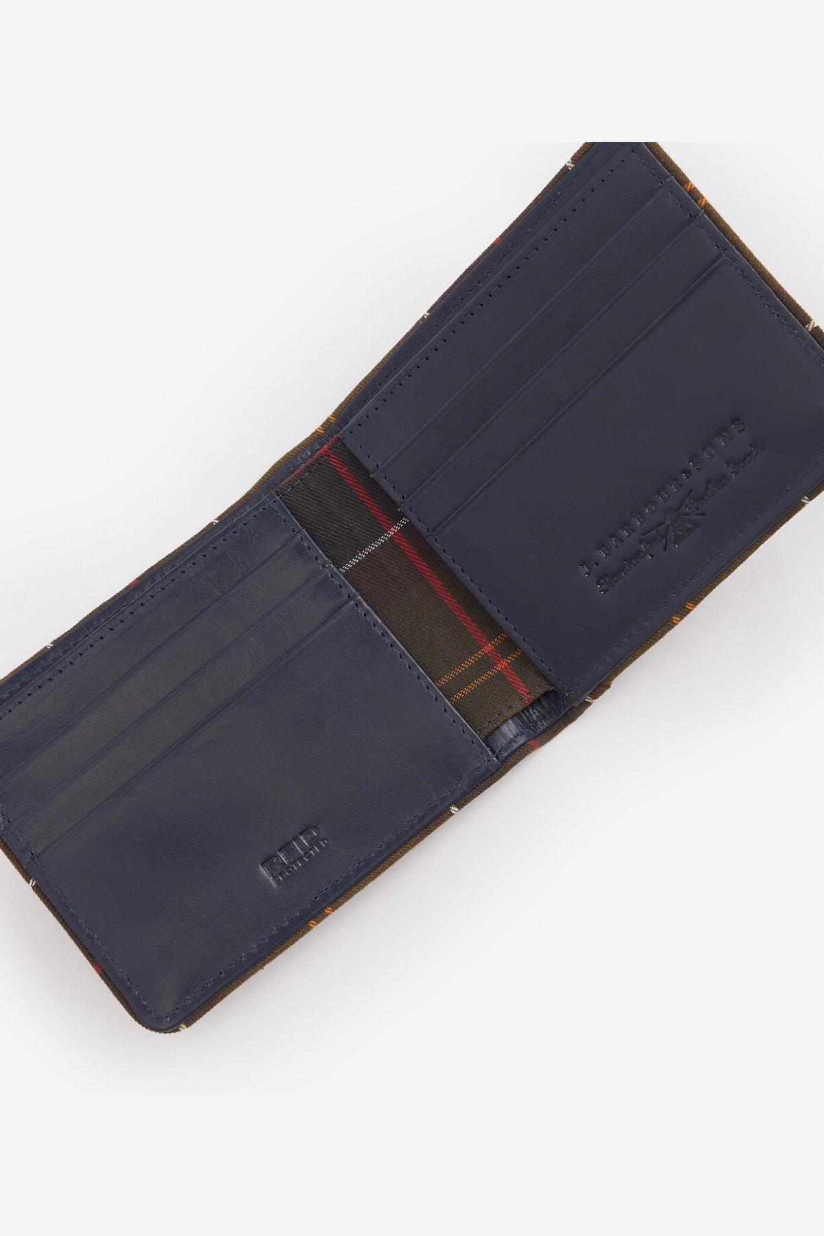 Barbour Chatton Leather Cüzdan NY91 Navy