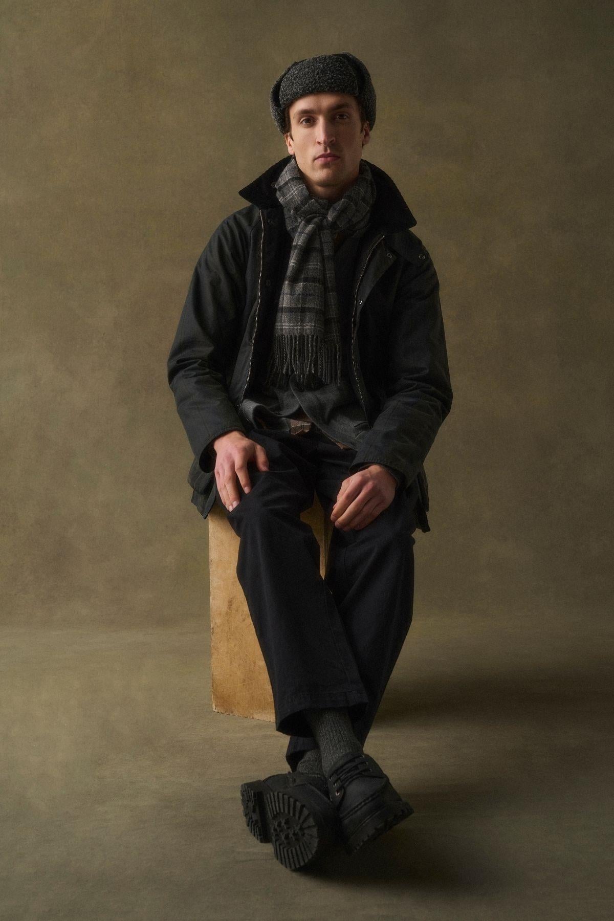 Barbour Check Bedale Yağlı Ceket GN71 Dundee Tartan