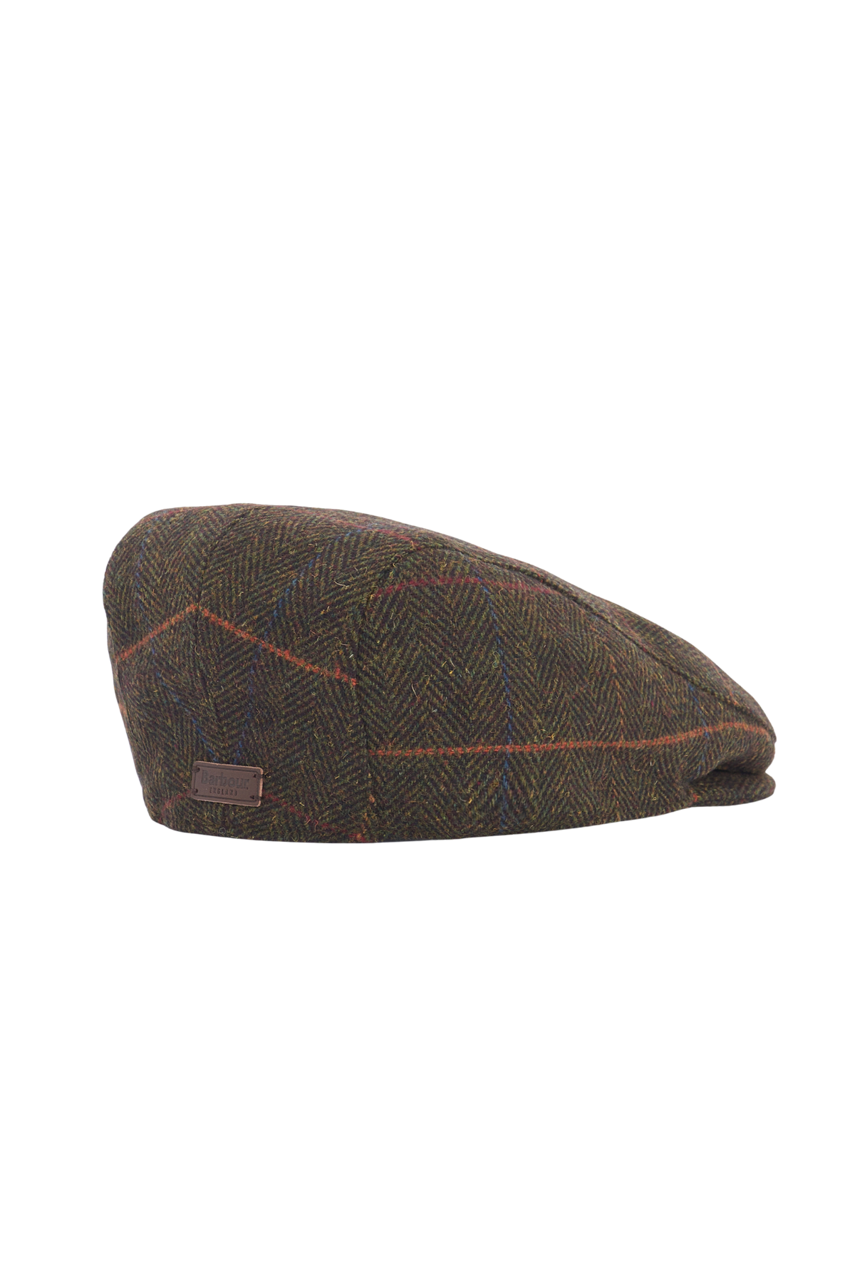 Barbour Cheviot Flat Kasket OL15 Olive Herringbone