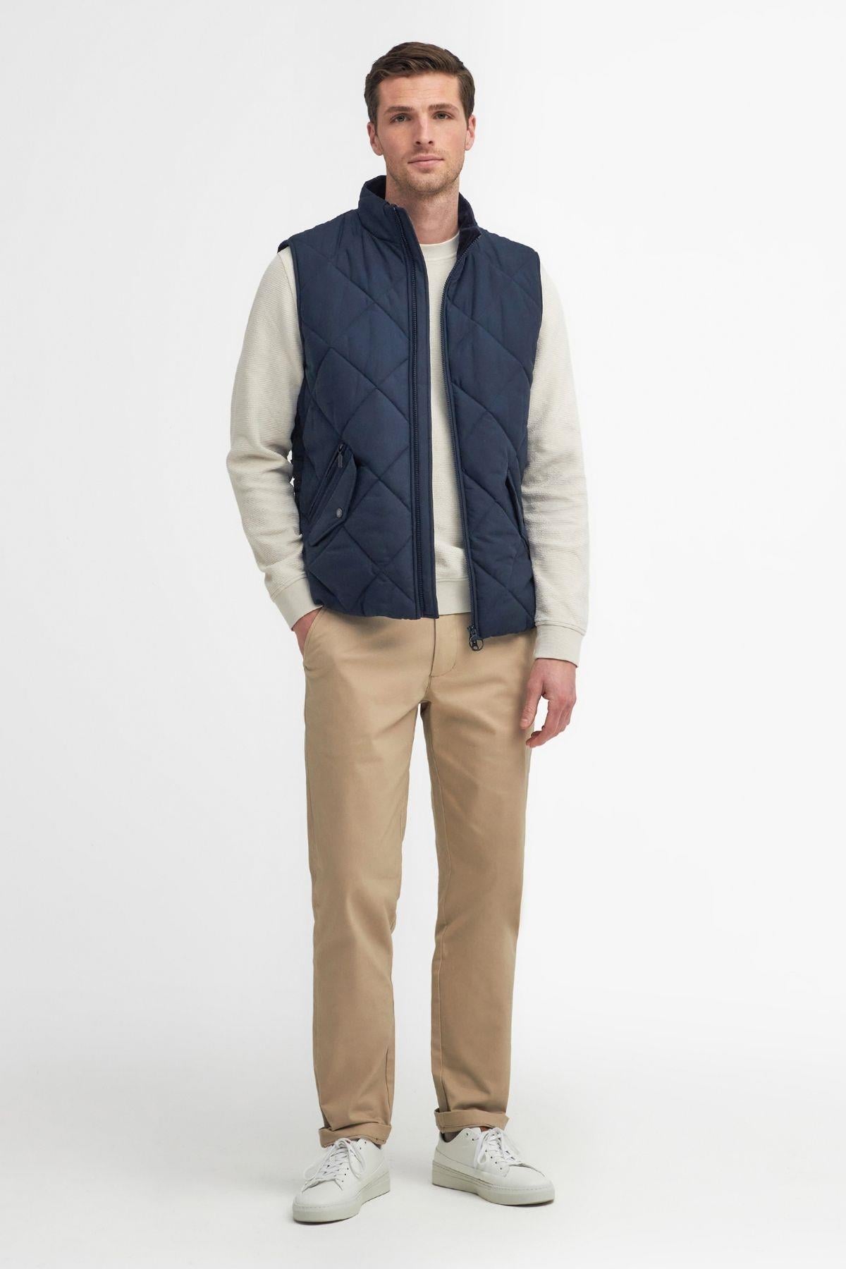Barbour City Chelsea Kapitone Yelek NY71 Navy