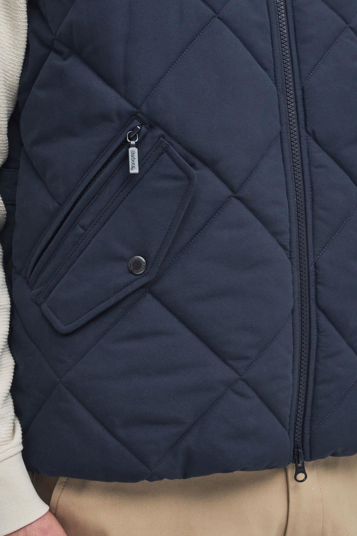 Barbour City Chelsea Kapitone Yelek NY71 Navy