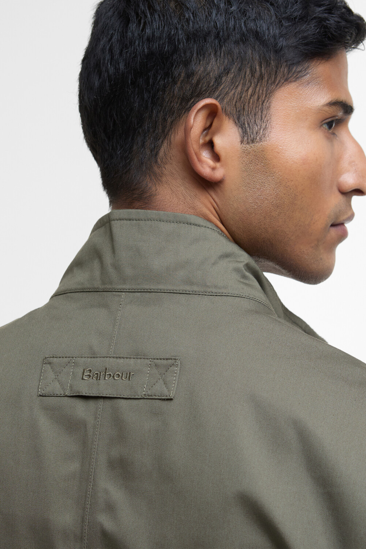 Barbour City Chelsea Waterproof Ceket OL72 Uniform Green/Bleached Pine