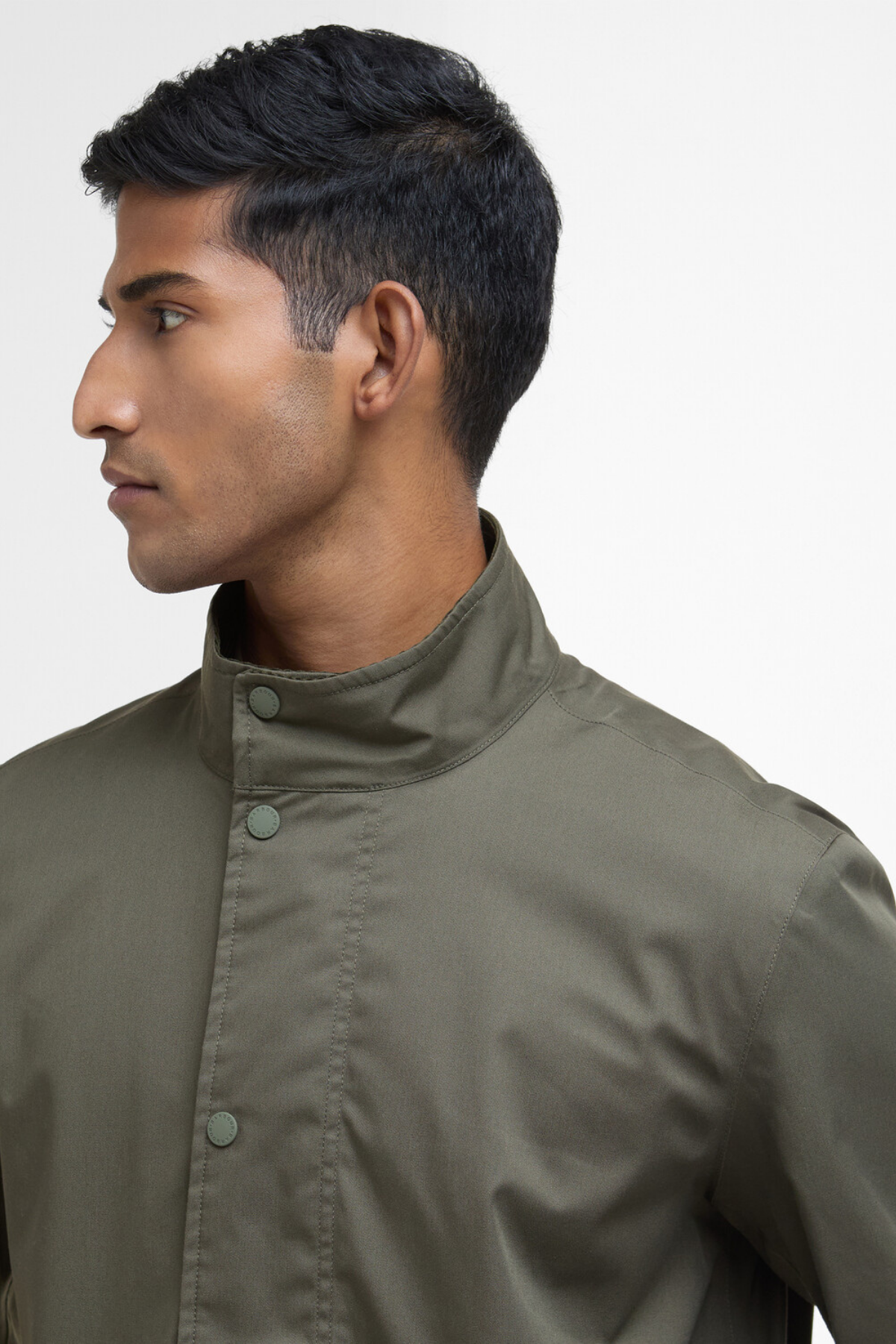 Barbour City Chelsea Waterproof Ceket OL72 Uniform Green/Bleached Pine