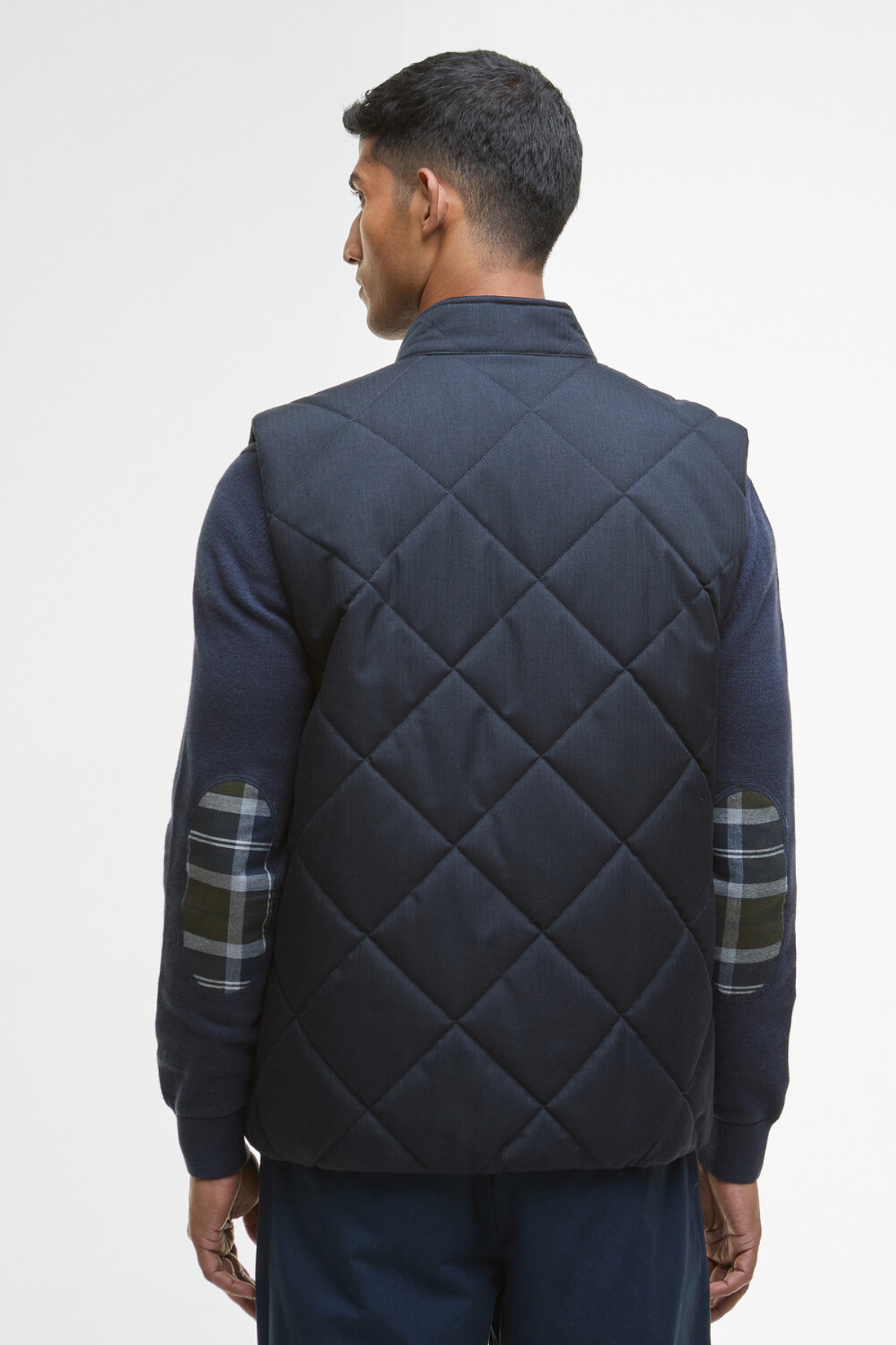 Barbour City Harrington Kapitone Yelek NY91 Navy