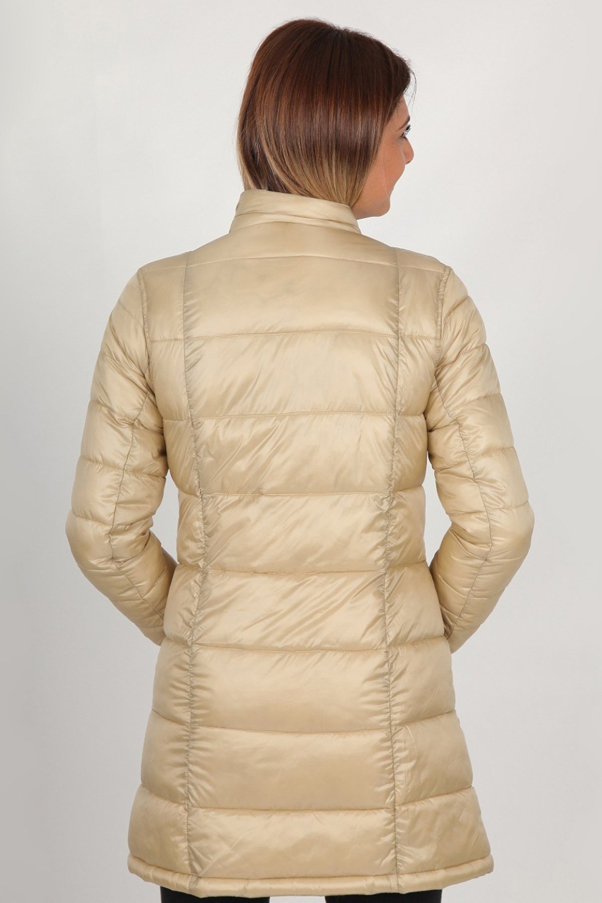 Barbour Clyde Long KApitone Mont CR71 Dk.Pearl
