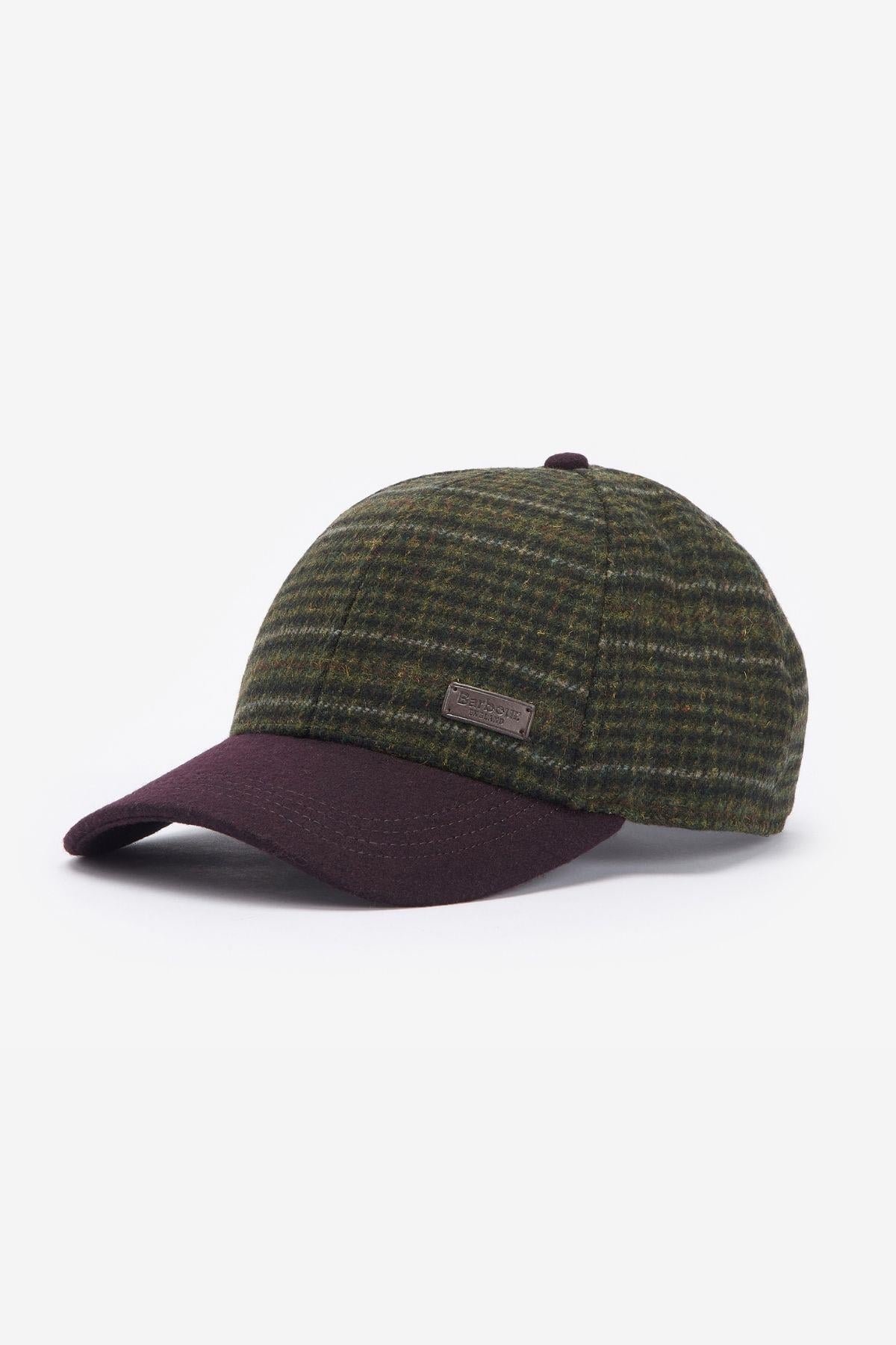 Barbour Clyde Şapka BR51 Brown/Olive Plaid