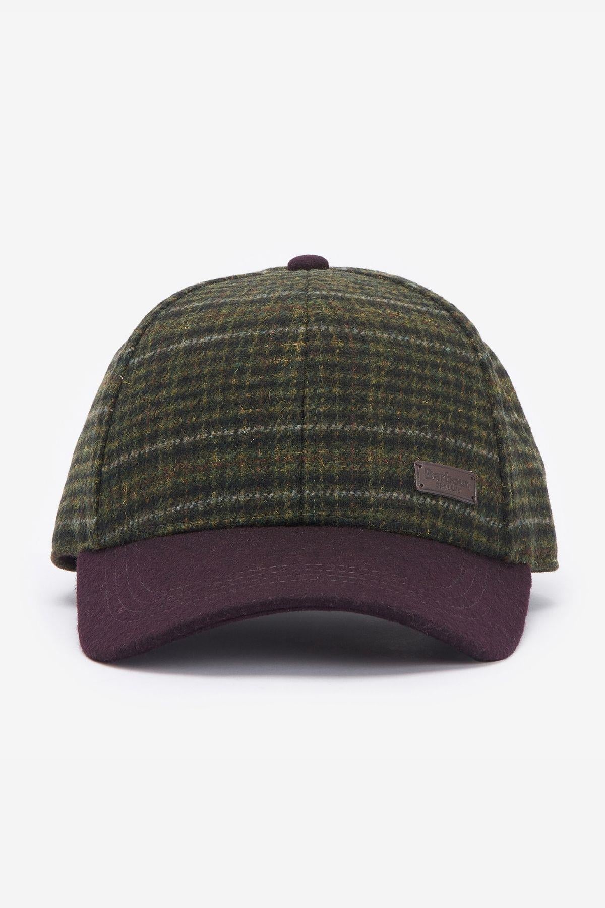 Barbour Clyde Şapka BR51 Brown/Olive Plaid