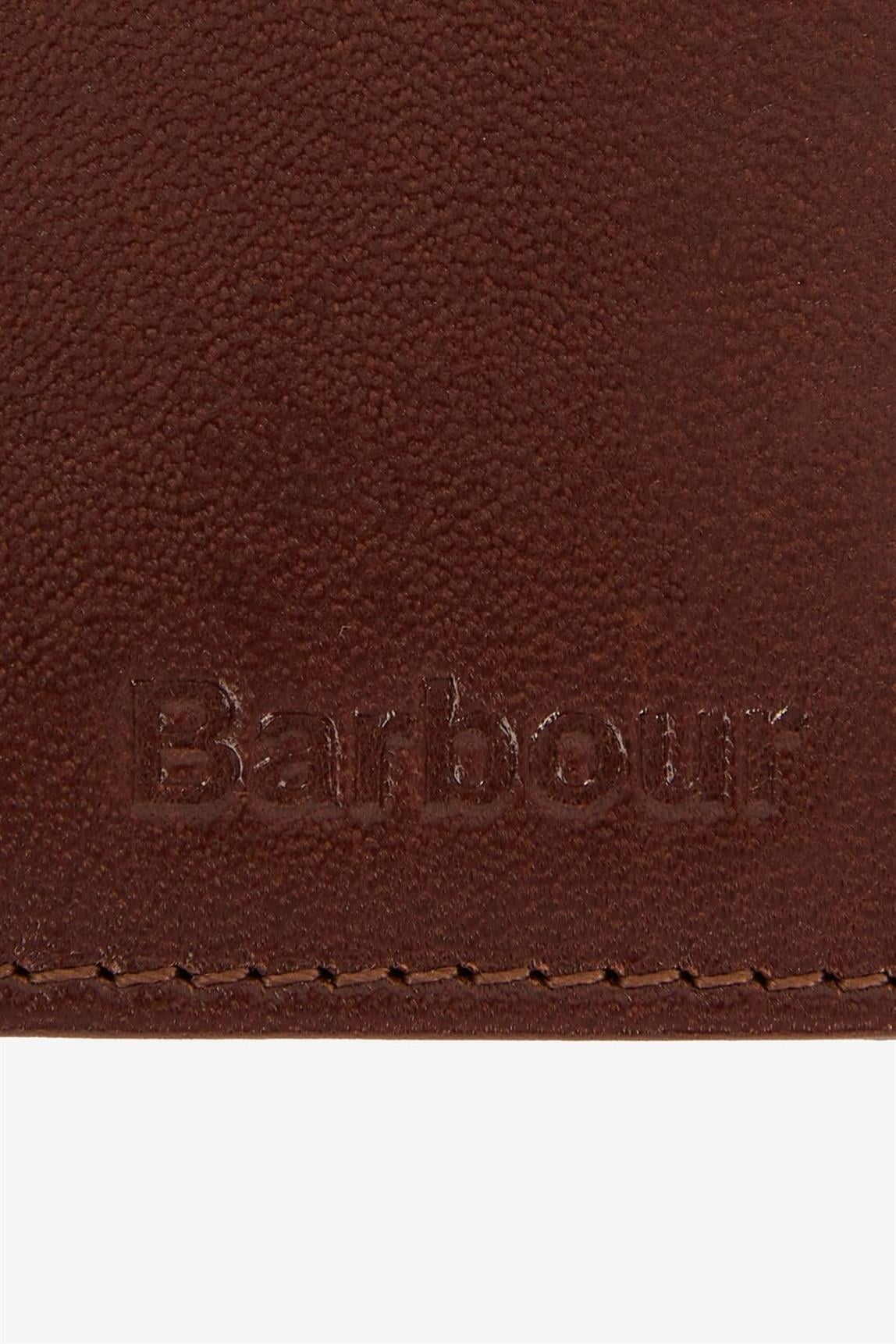 Barbour Colwell Deri Billfold Cüzdan BR52 Brown/Classic Tartan