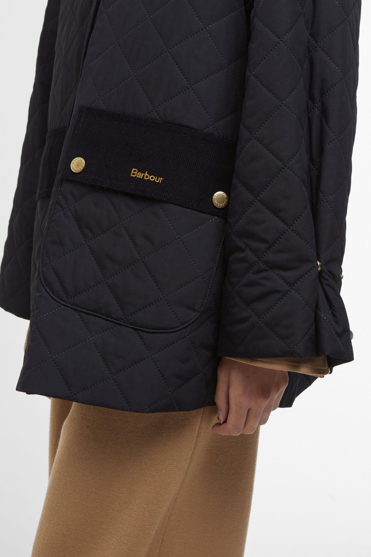 Barbour Corinne Kapitone Ceket BK11 Black/Ancient
