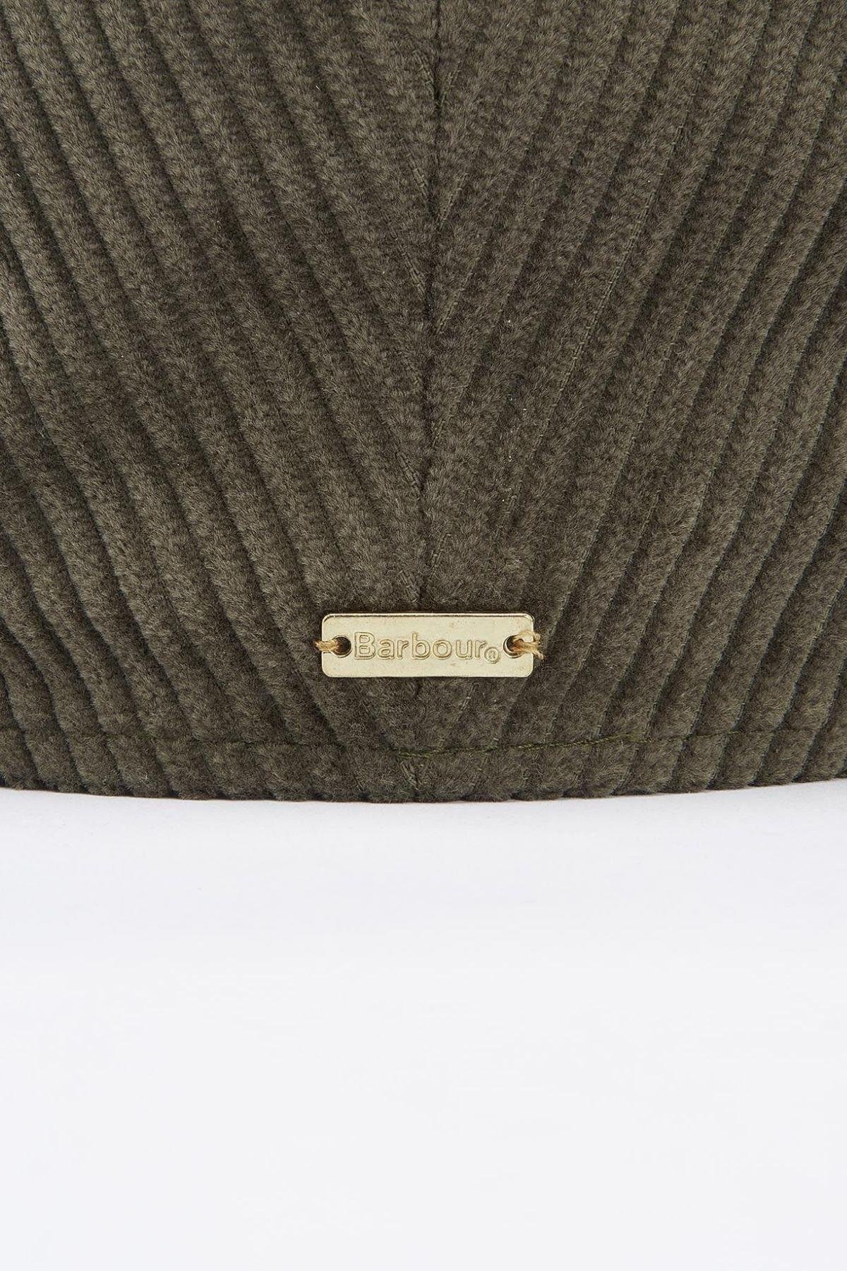 Barbour Craster Cord Flat Şapka OL31 Olıve