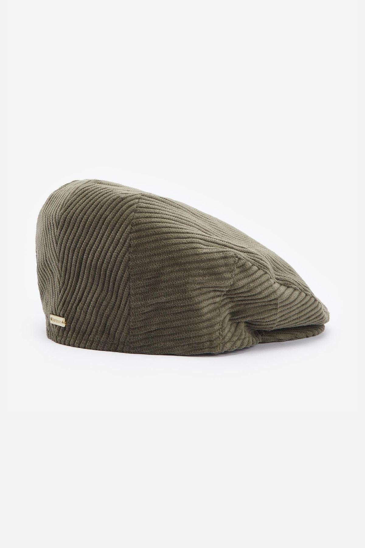 Barbour Craster Cord Flat Şapka OL31 Olıve