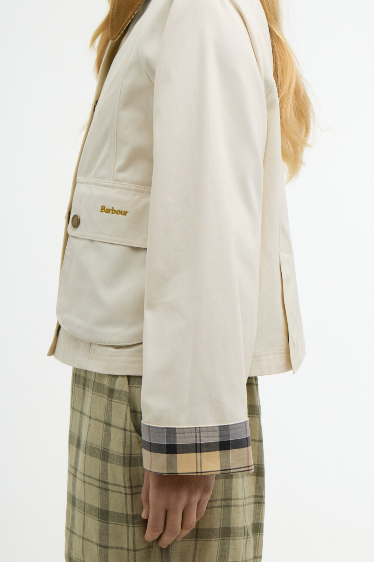 Barbour Cropped Beadnell Casual Ceket CR11 Light Pearl/Dress/Beige