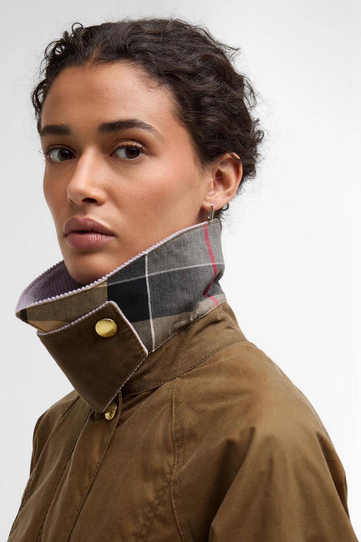 Barbour Cropped Beadnell Yağlı Ceket SN31 Sand/Dress/Heather Mist