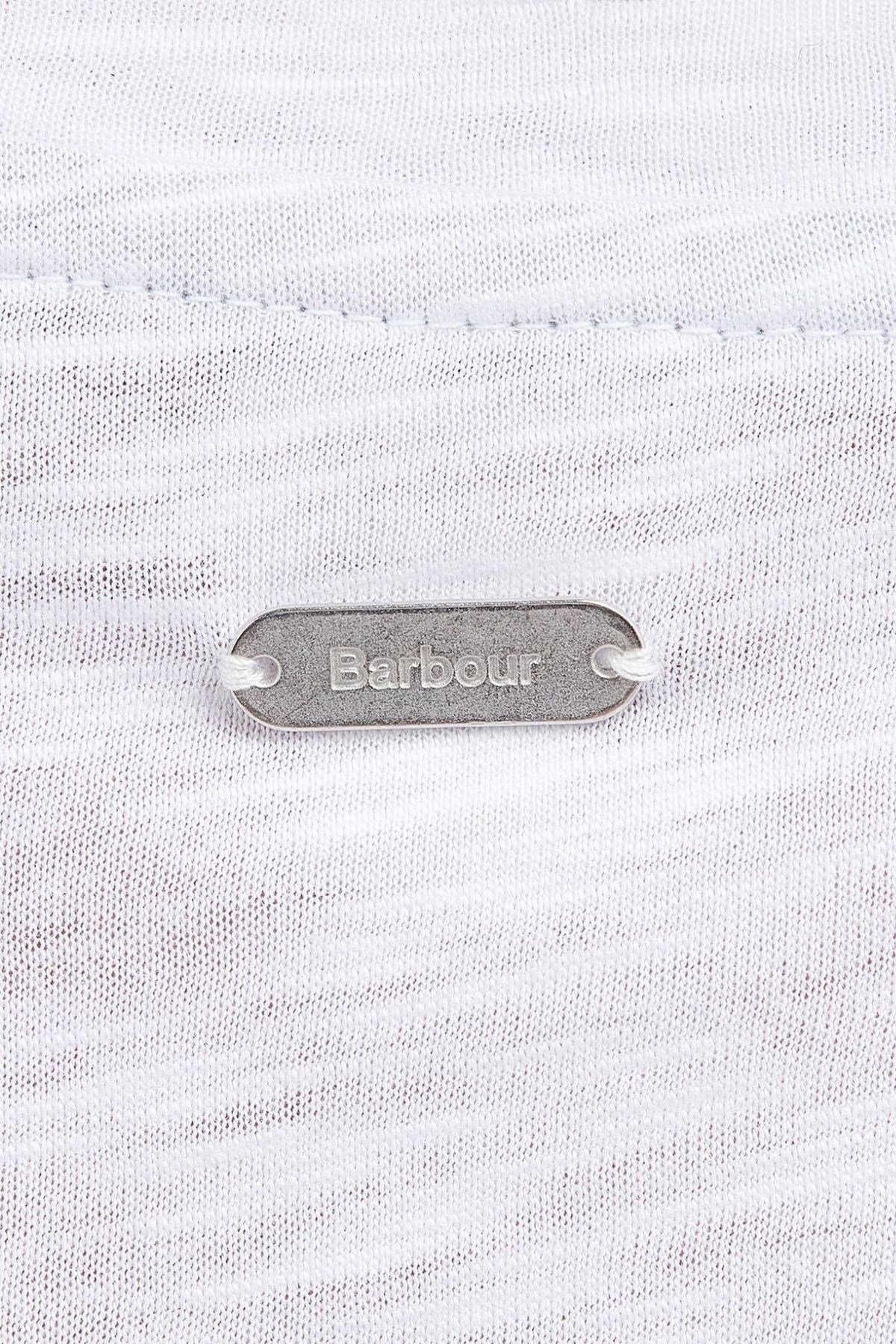 Barbour Darla Top Bisiklet Yaka WH11 Cloud White