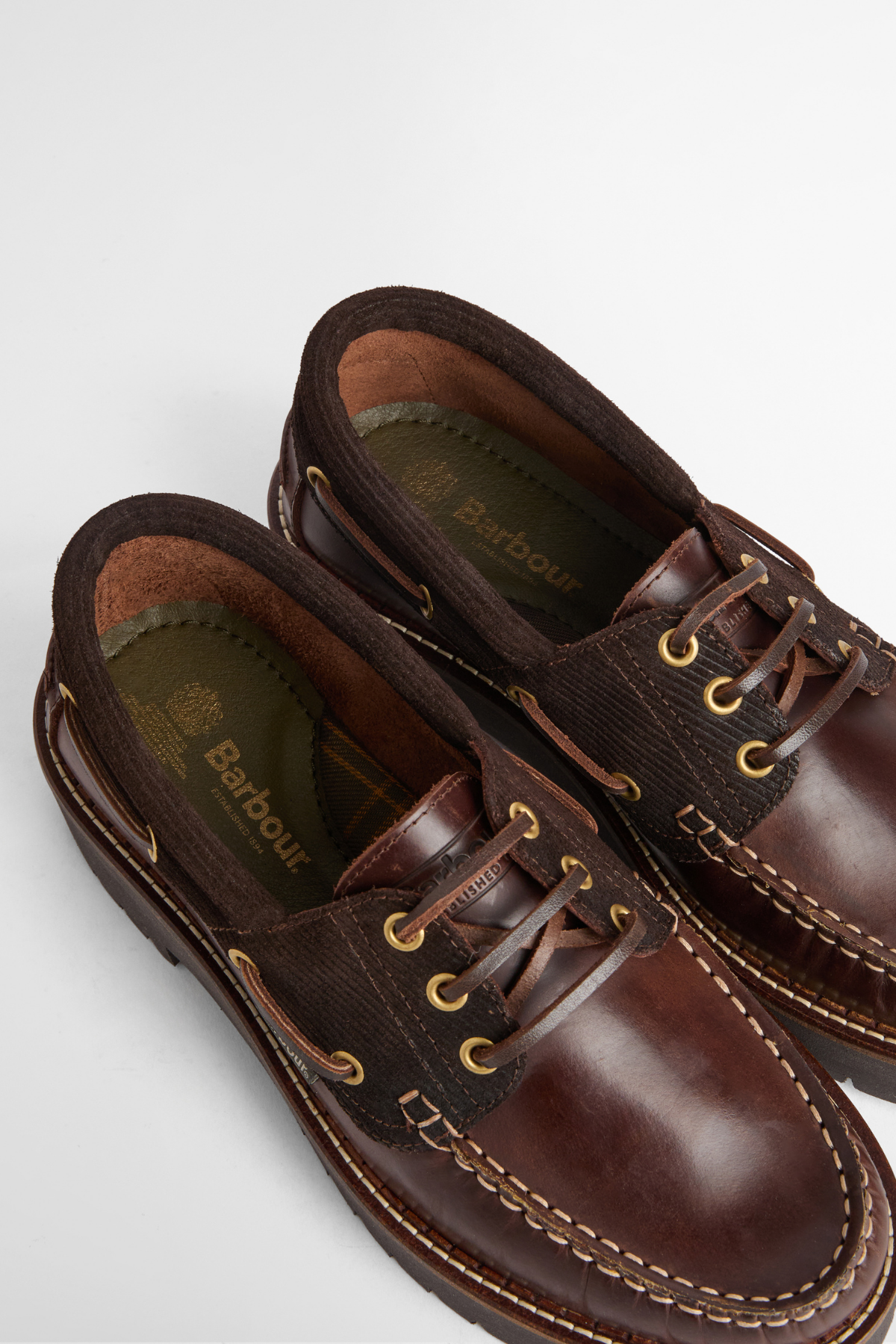 Barbour Darras Ayakkabı BR98 Dk Brown Brown Cord