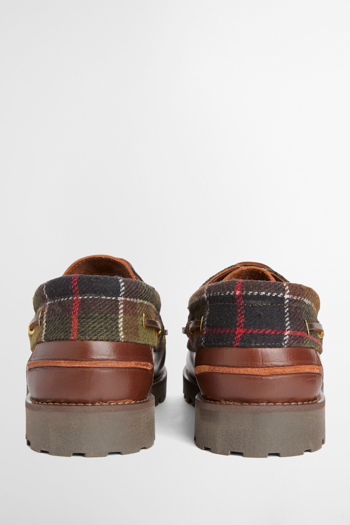 Barbour Deck Günlük Ayakkabı BR74  Brown Classic Tartan