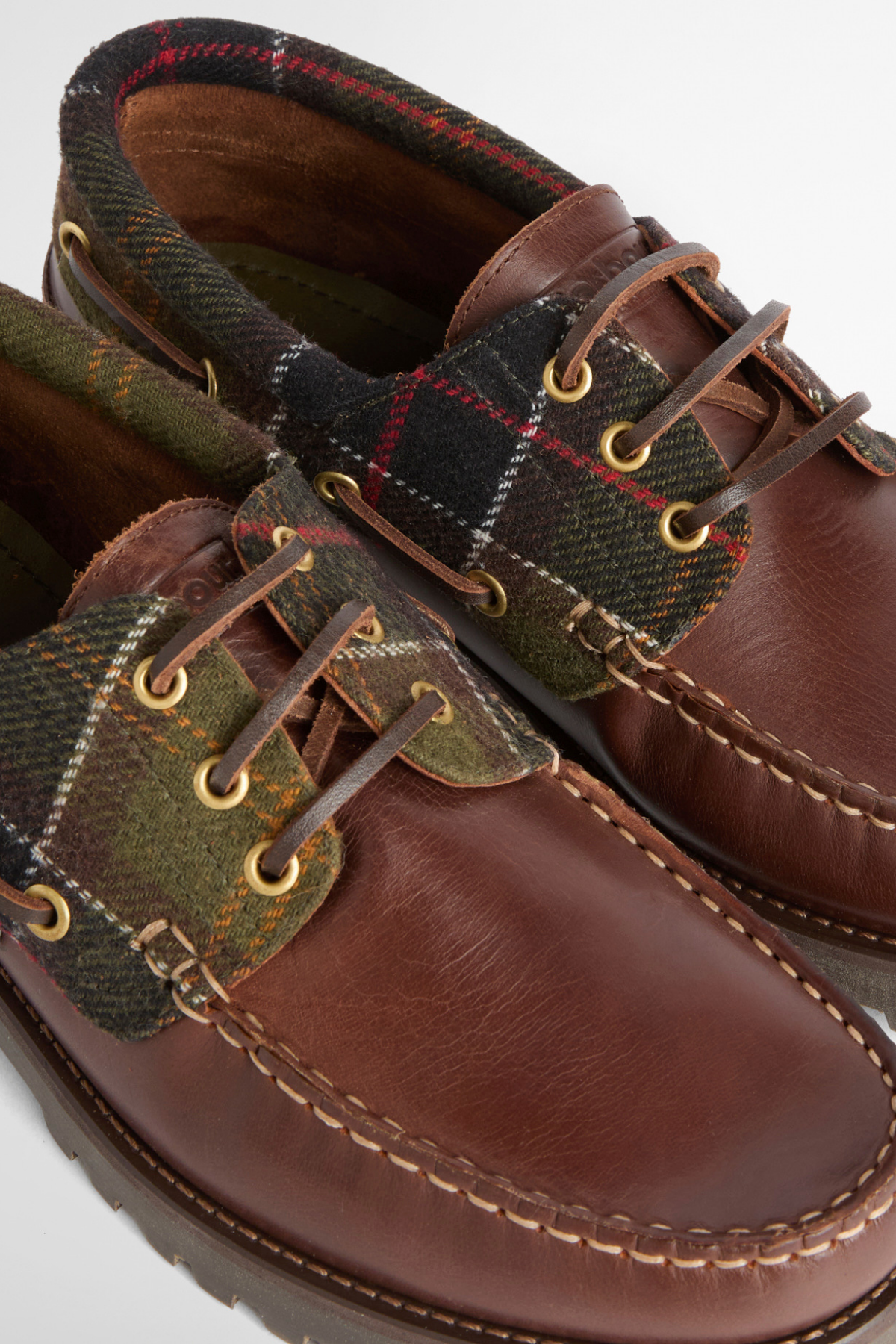 Barbour Deck Günlük Ayakkabı BR74  Brown Classic Tartan