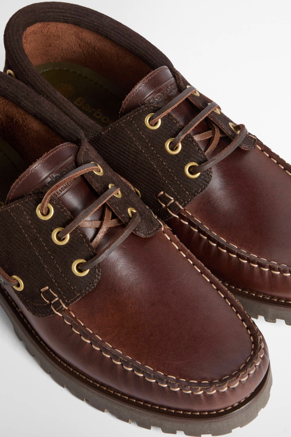 Barbour Deck Günlük Ayakkabı BR98 Dk Brown Brown Cord