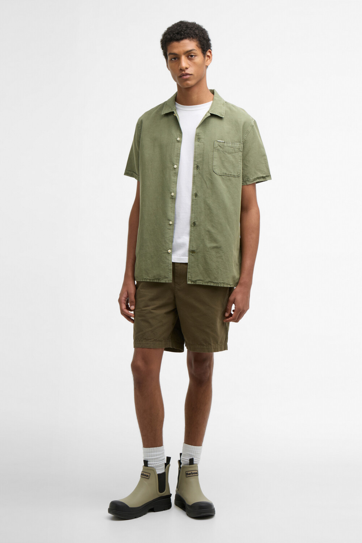 Barbour Declan Patch Şort GN61 Ivy Green