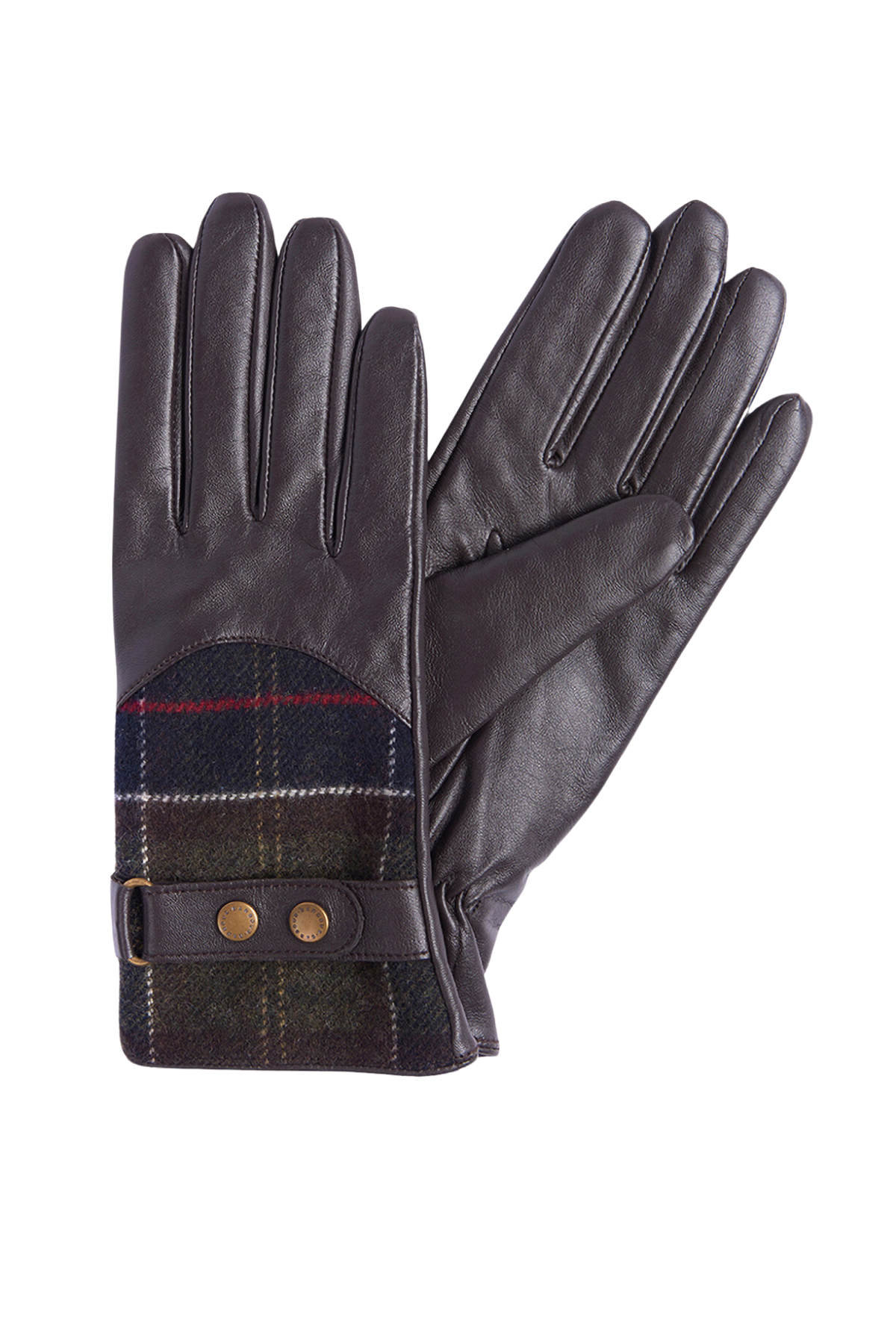 Barbour Dee Tartan Eldiven BR71 Dk.Brown