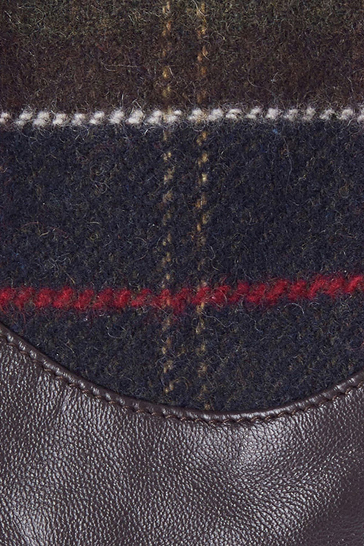 Barbour Dee Tartan Eldiven BR71 Dk.Brown