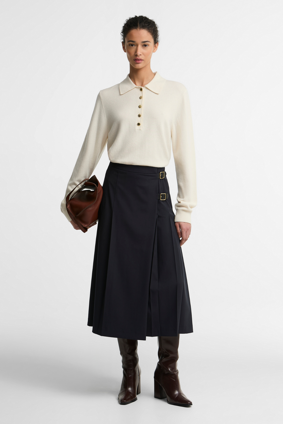 Barbour Delilah Midi Etek NY99 Dark Navy