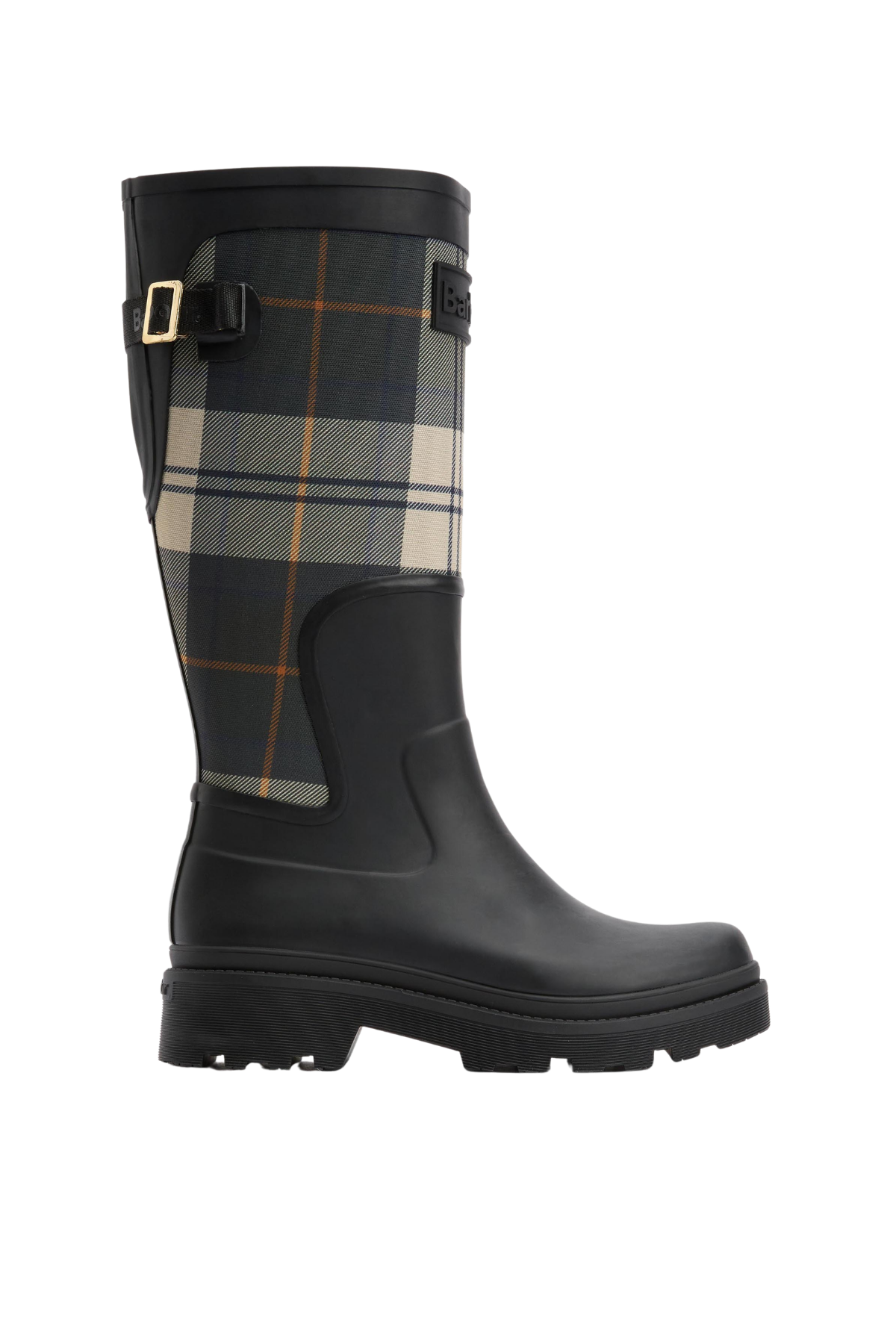 Barbour Dena Tall Welly Çizme BK71 Black/Ancient Tartan