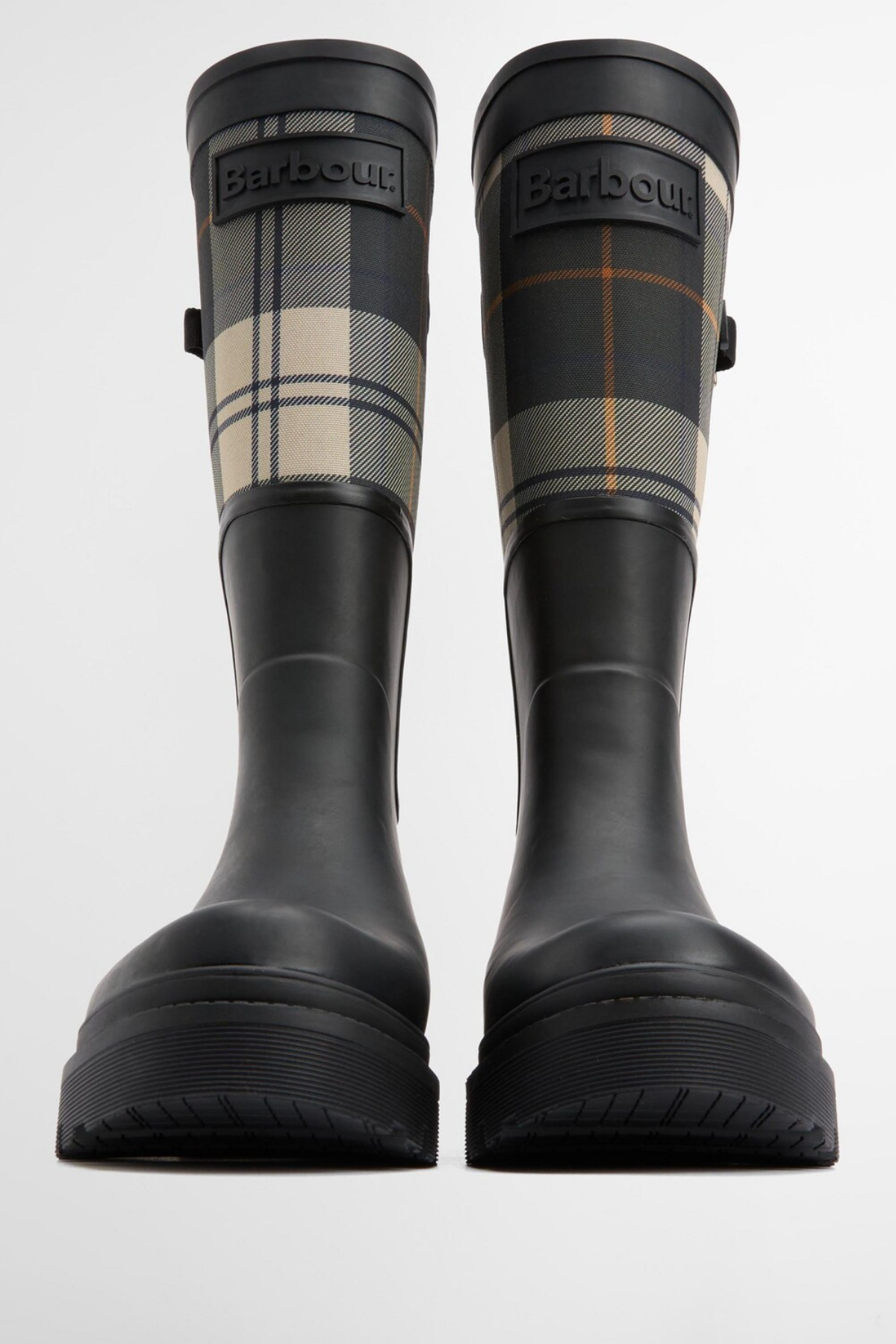 Barbour Dena Tall Welly Çizme BK71 Black/Ancient Tartan
