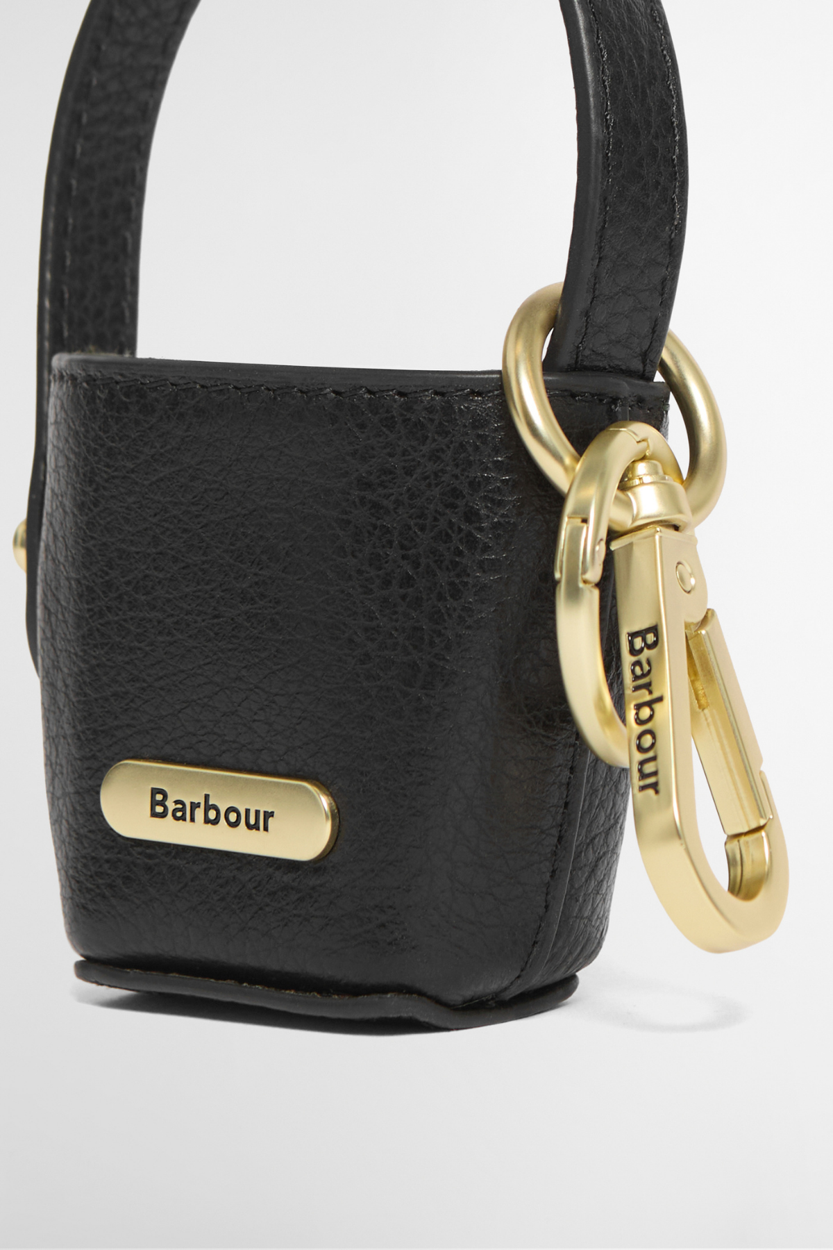 Barbour Deri Bucket Çanta Charm BK11 Black