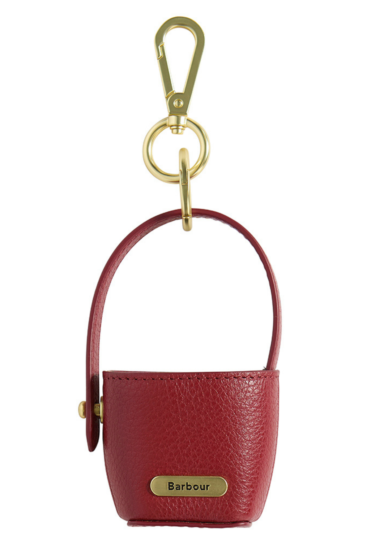 Barbour Deri Bucket Çanta Charm RE91 Red