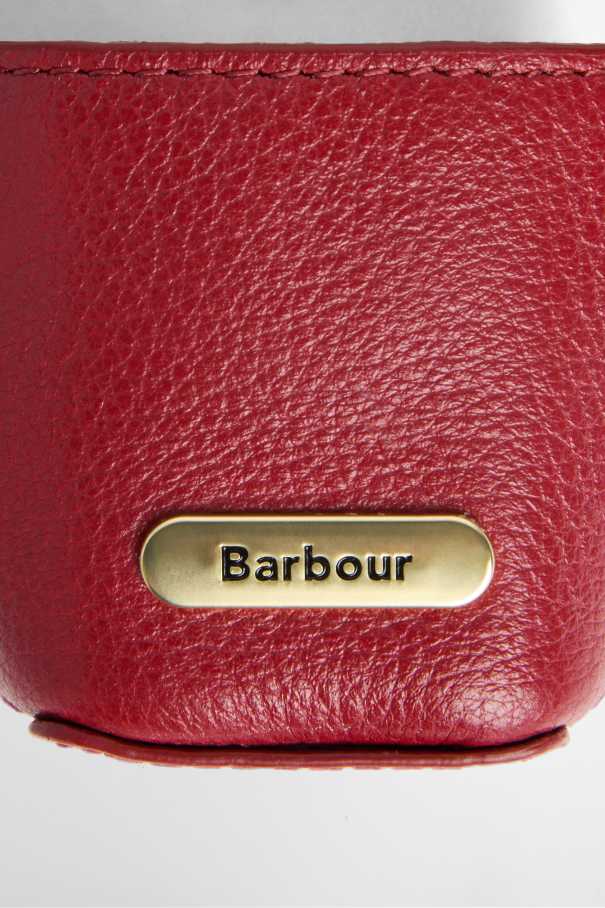 Barbour Deri Bucket Çanta Charm RE91 Red