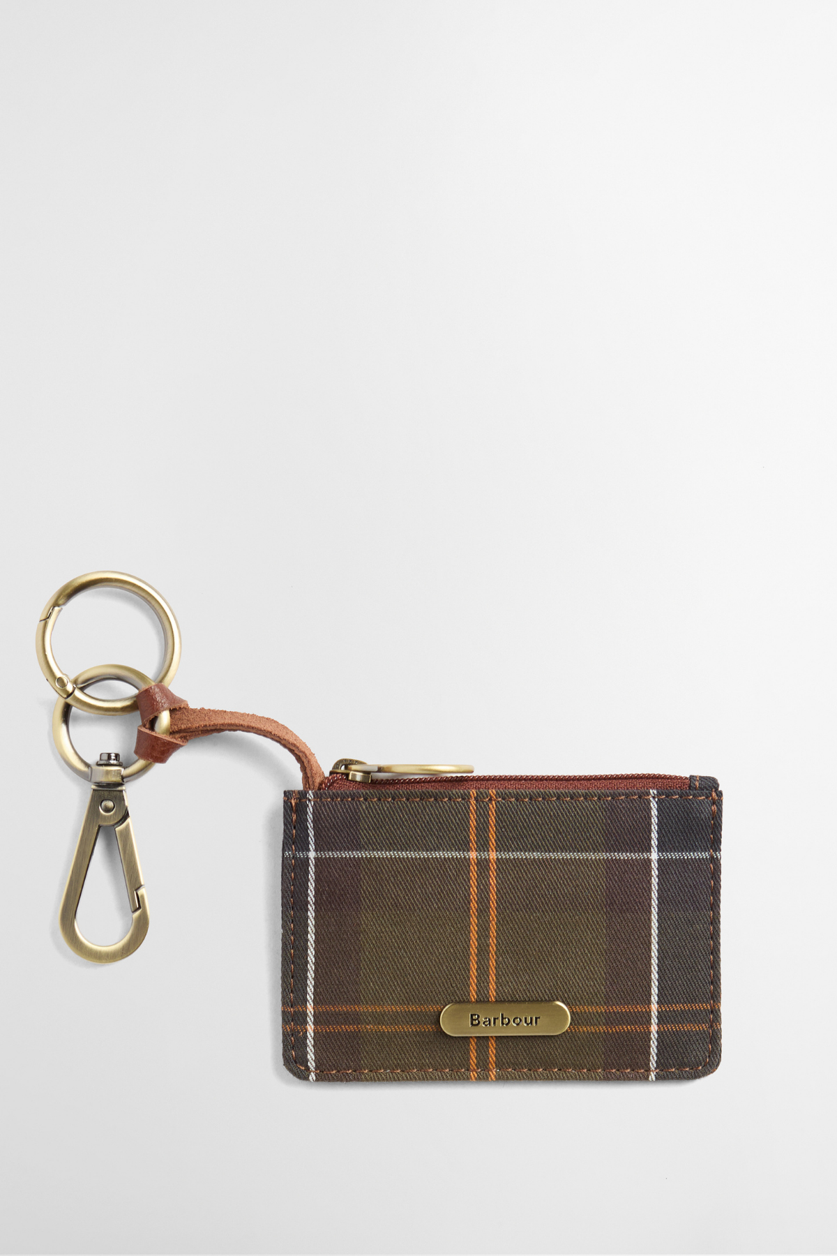Barbour Deri Coin Purse Çanta Charm TN11 Classic Tartan
