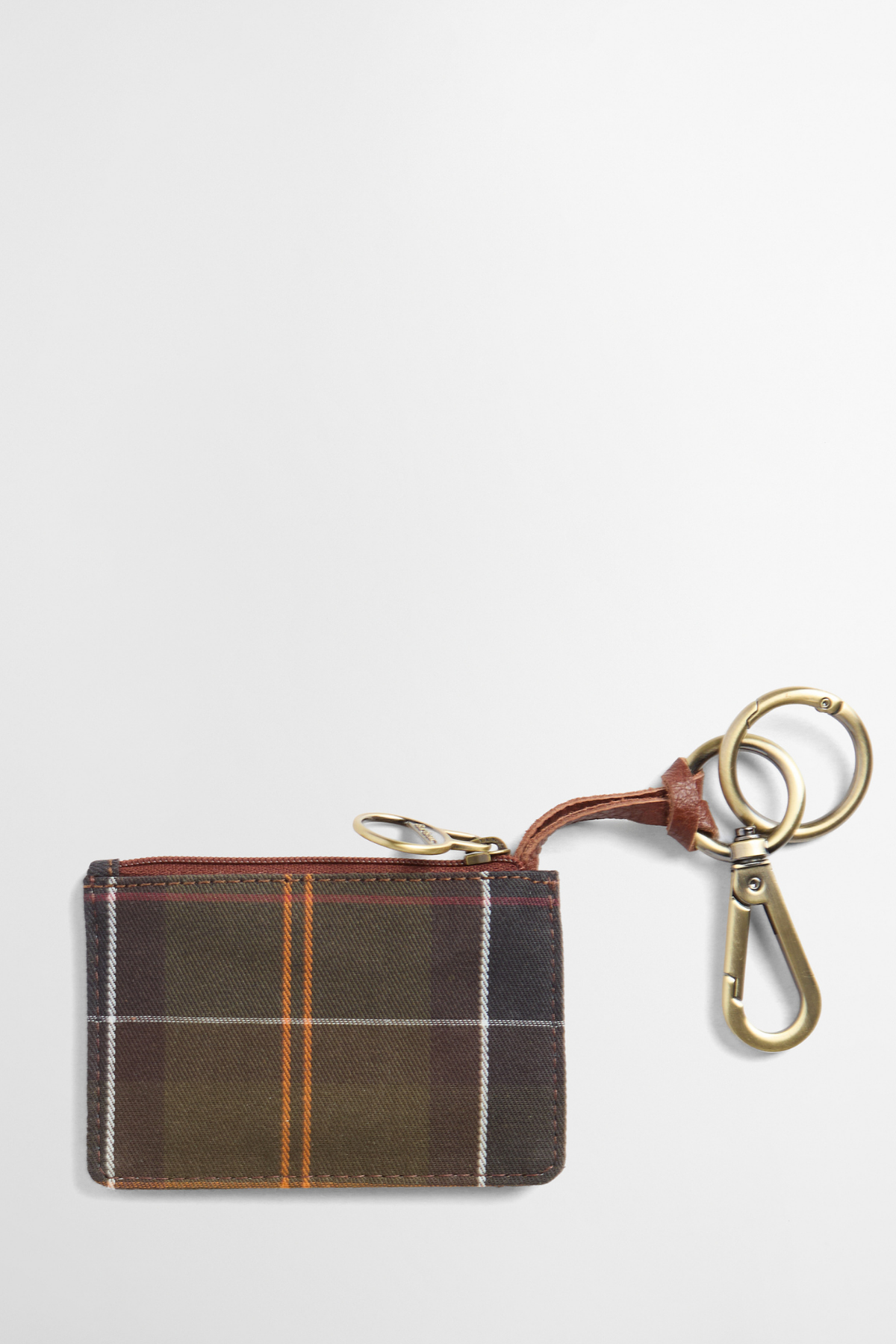 Barbour Deri Coin Purse Çanta Charm TN11 Classic Tartan