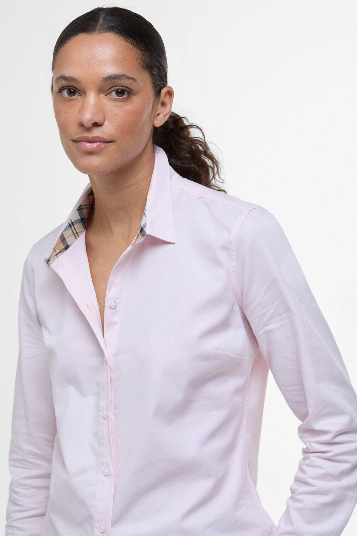 Barbour Derwent Gömlek PI37 Pink/Hessian Tartan
